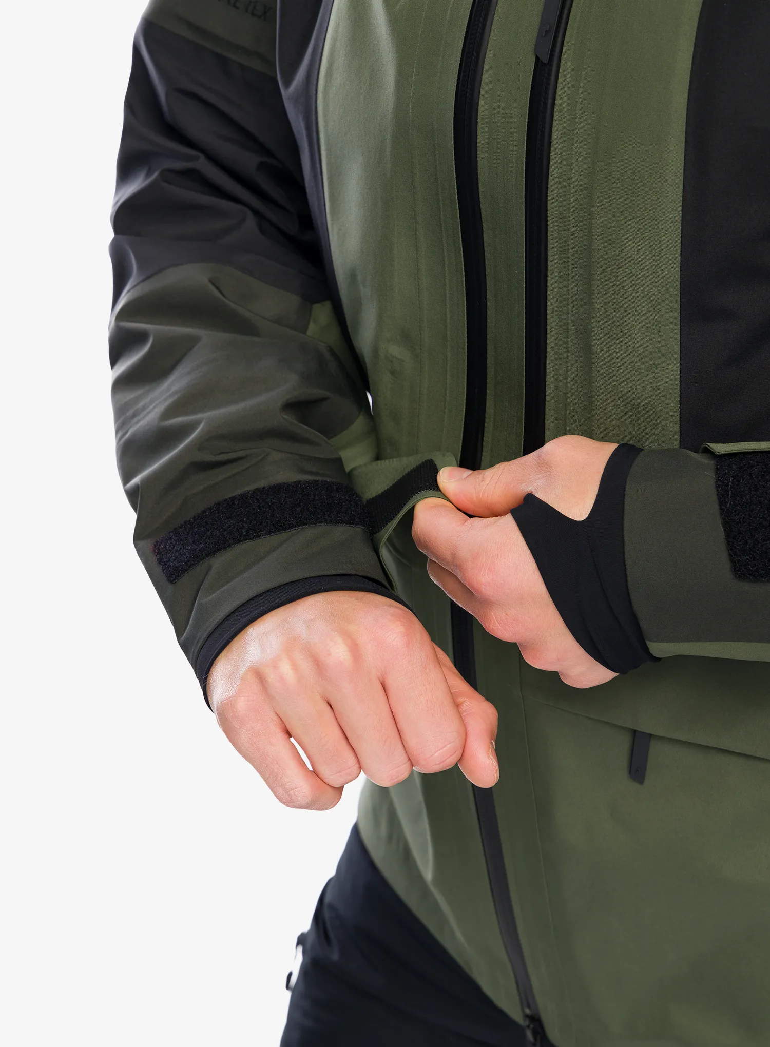 Lyžařská bunda Peak Performance Gravity GORE-TEX 3L Jacket - olive extreme/black/pine