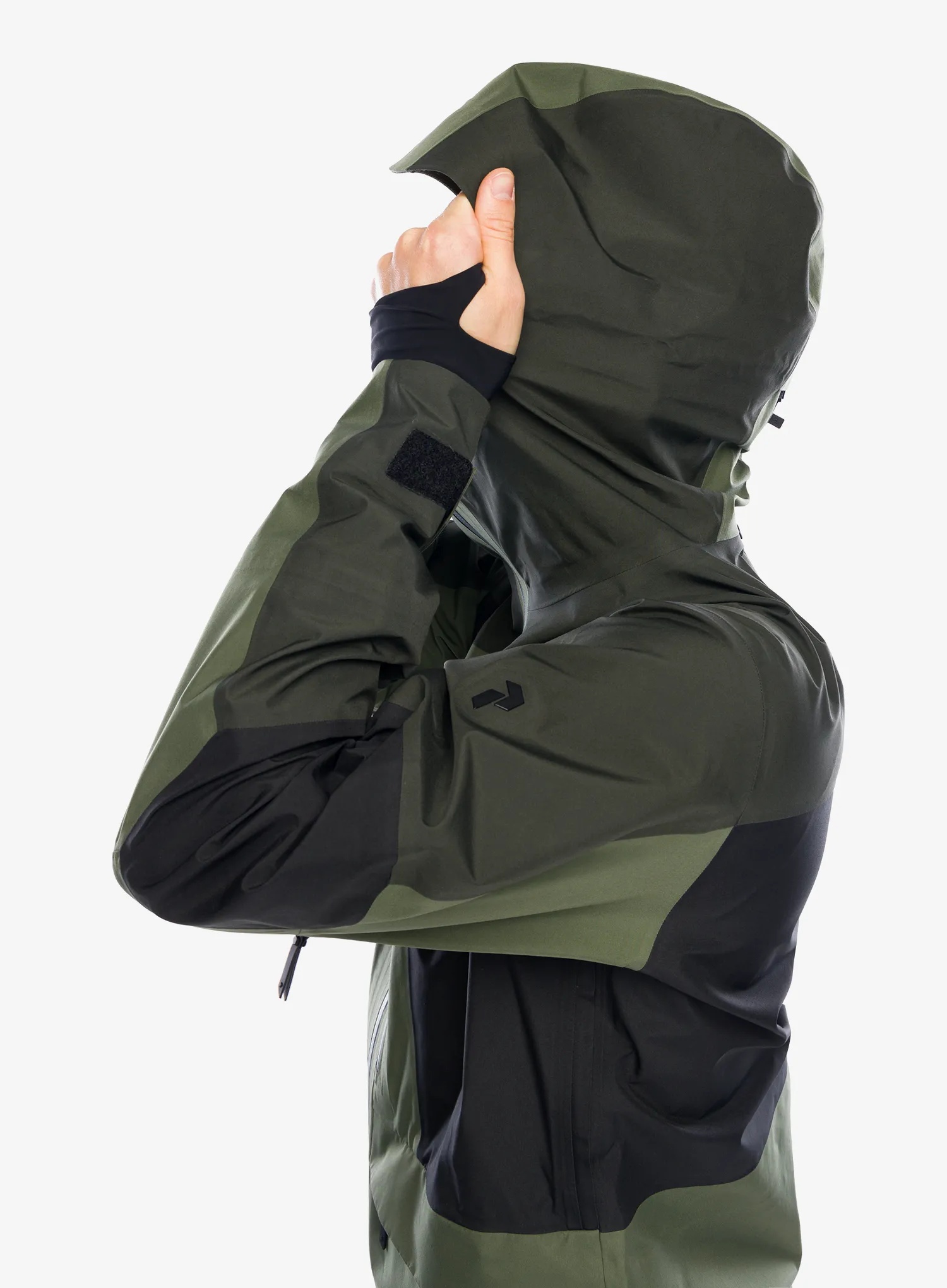 Lyžařská bunda Peak Performance Gravity GORE-TEX 3L Jacket - olive extreme/black/pine