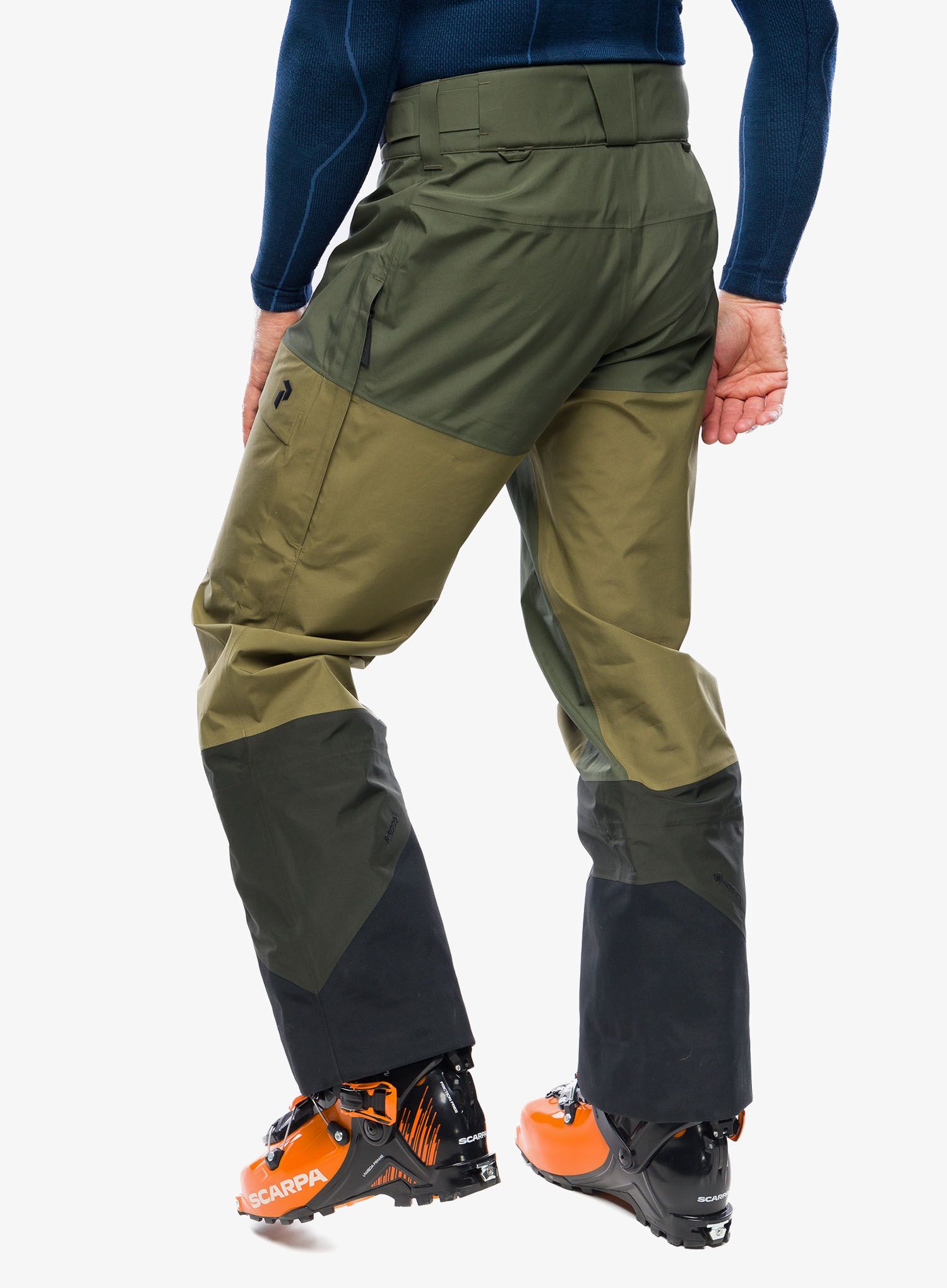 Lyžařské kalhoty Peak Performance Gravity GORE-TEX 3L Pants - pine needle/snap green/olive