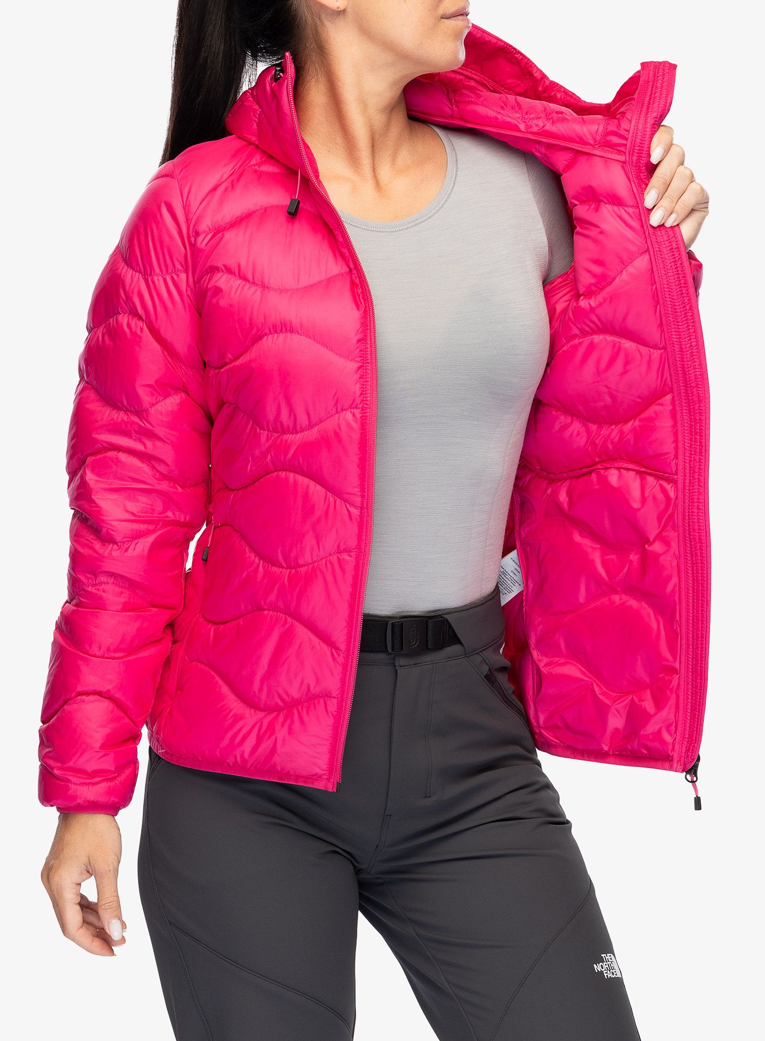 Dámská péřová bunda Peak Performance Helium Down Hood Jacket - beetroot purple