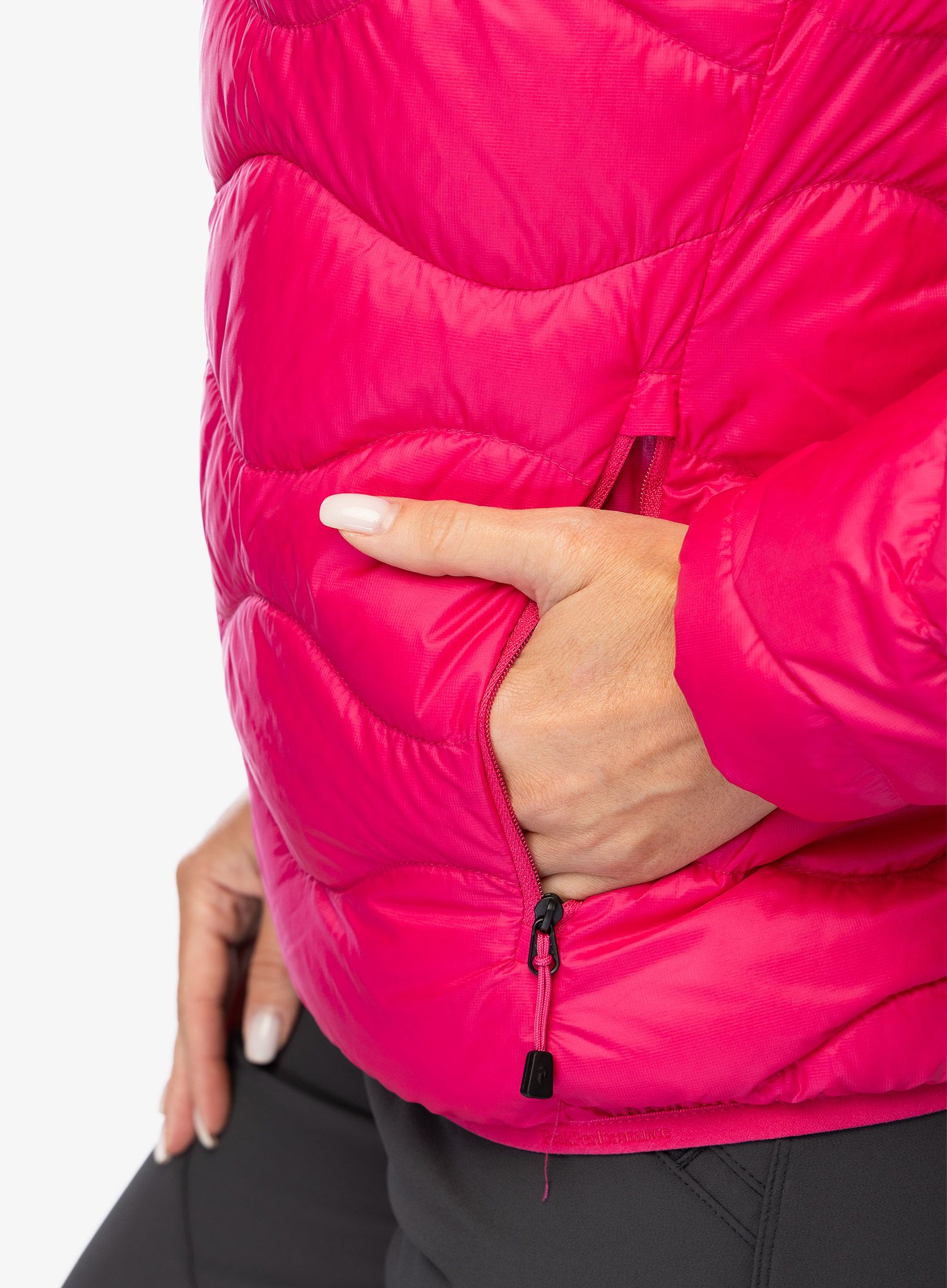 Dámská péřová bunda Peak Performance Helium Down Hood Jacket - beetroot purple