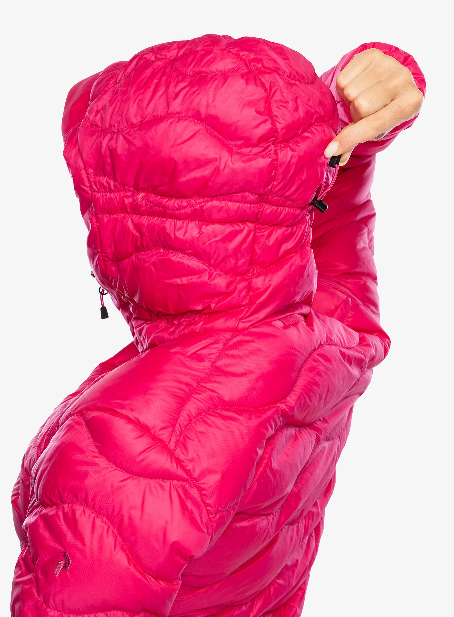 Dámská péřová bunda Peak Performance Helium Down Hood Jacket - beetroot purple