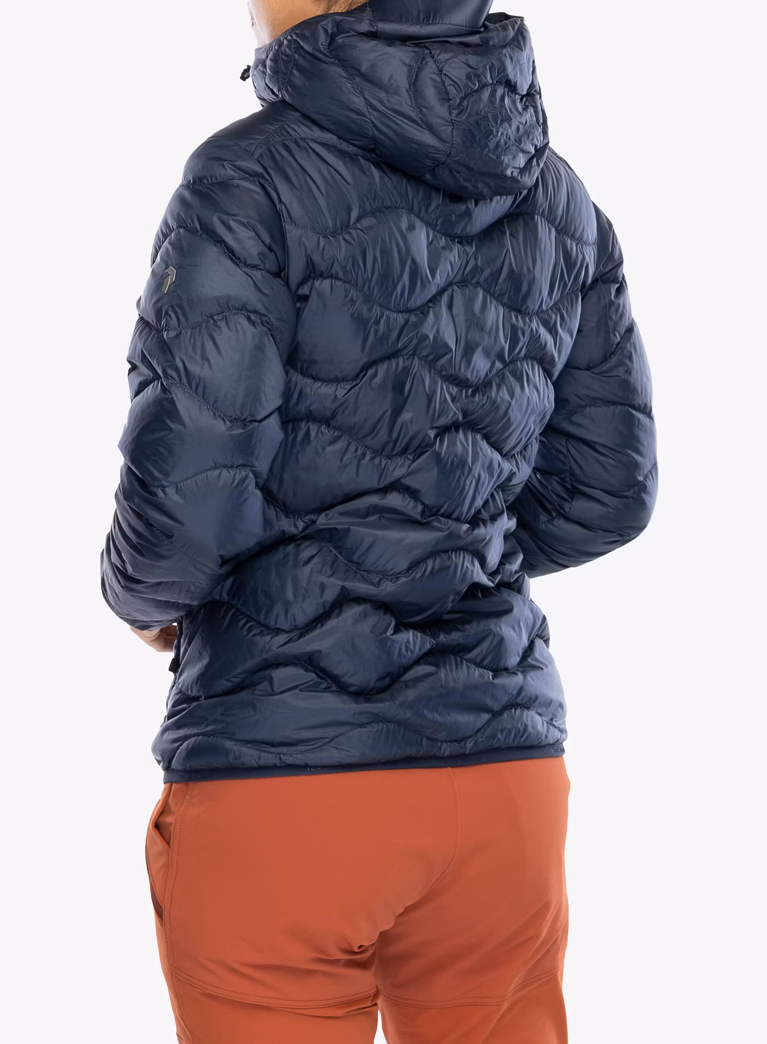 Dámská péřová bunda Peak Performance Helium Down Hood Jacket - blue shadow/shadow