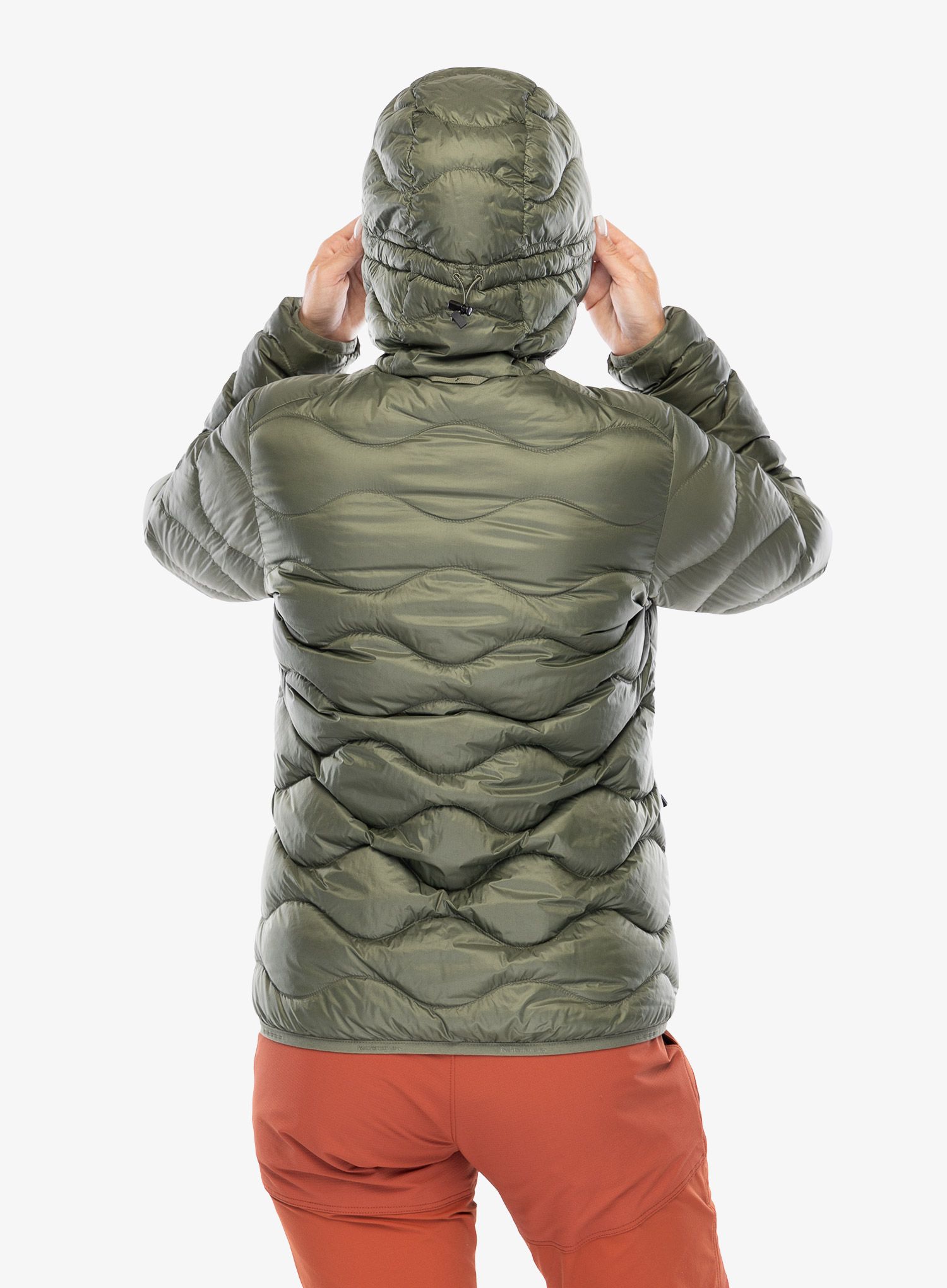Dámská péřová bunda Peak Performance Helium Down Hood Jacket - pine needle