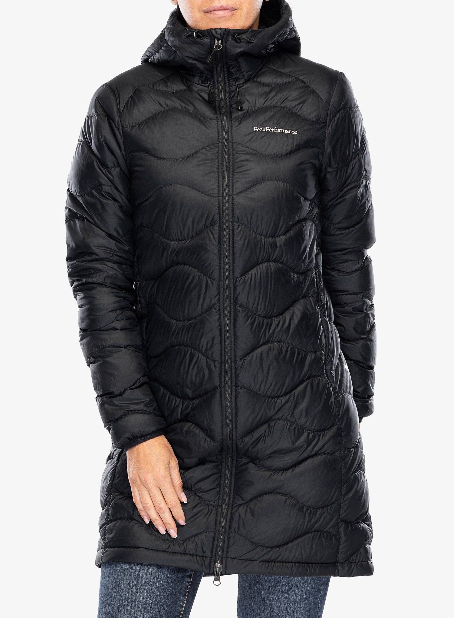 Dámský péřový kabát Peak Performance Helium Down Parka - black
