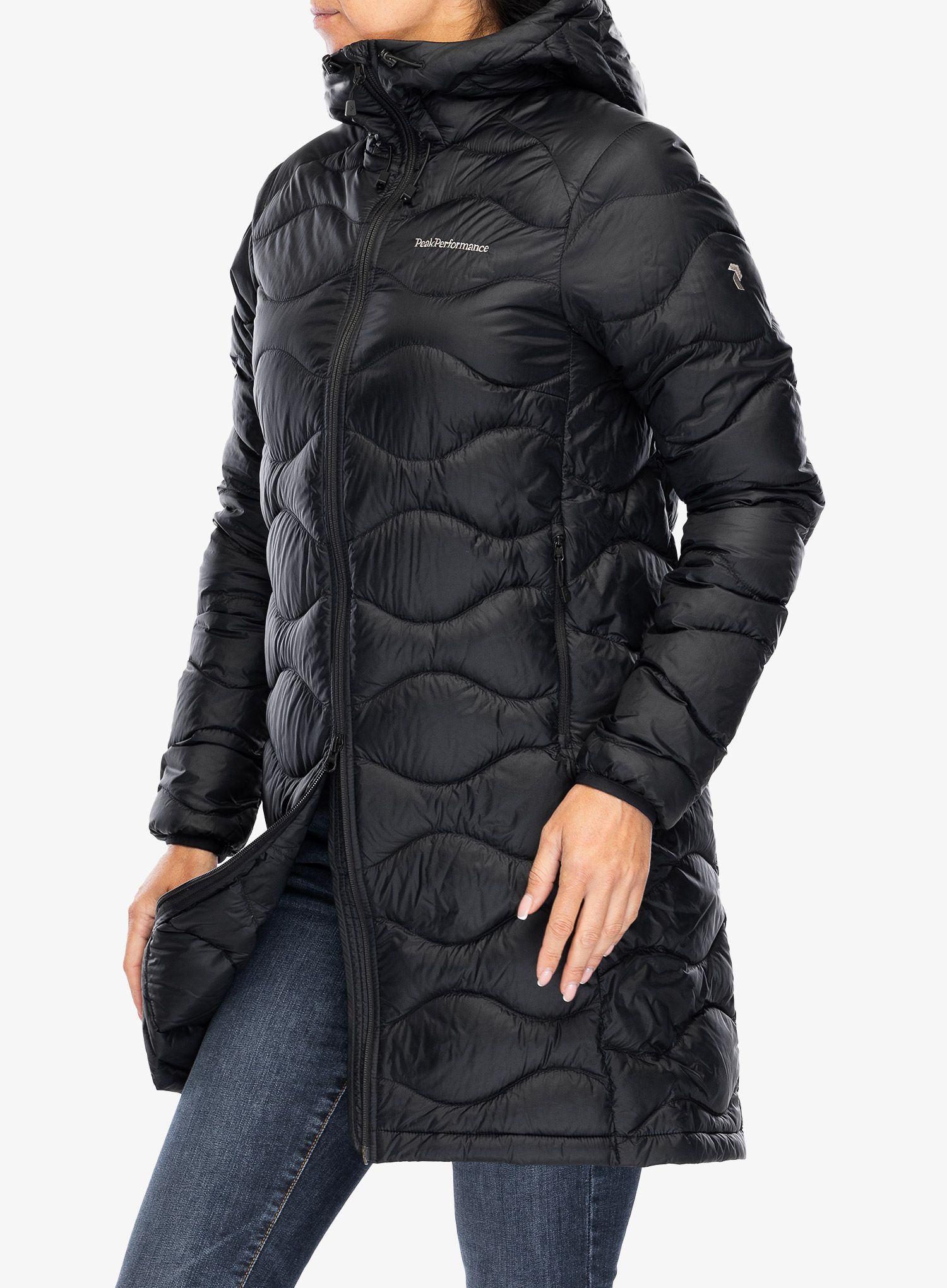 Dámský péřový kabát Peak Performance Helium Down Parka - black