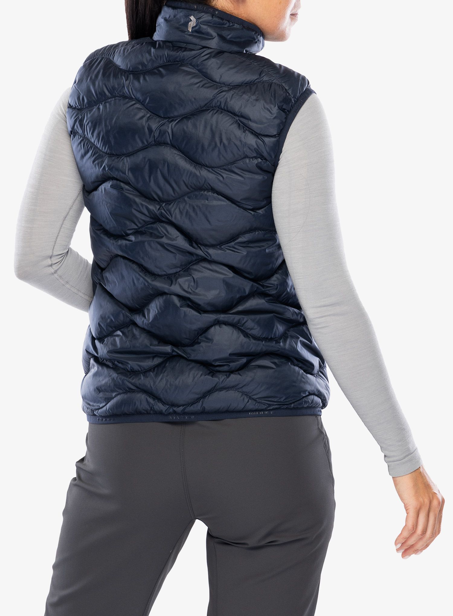 Péřová vesta dámská Peak Performance Helium Down Vest - blue shadow/shadow