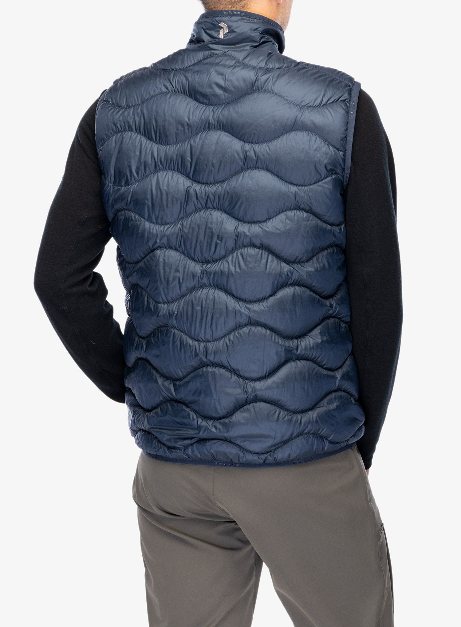 Péřová vesta Peak Performance Helium Down Vest - blue shadow/shadow