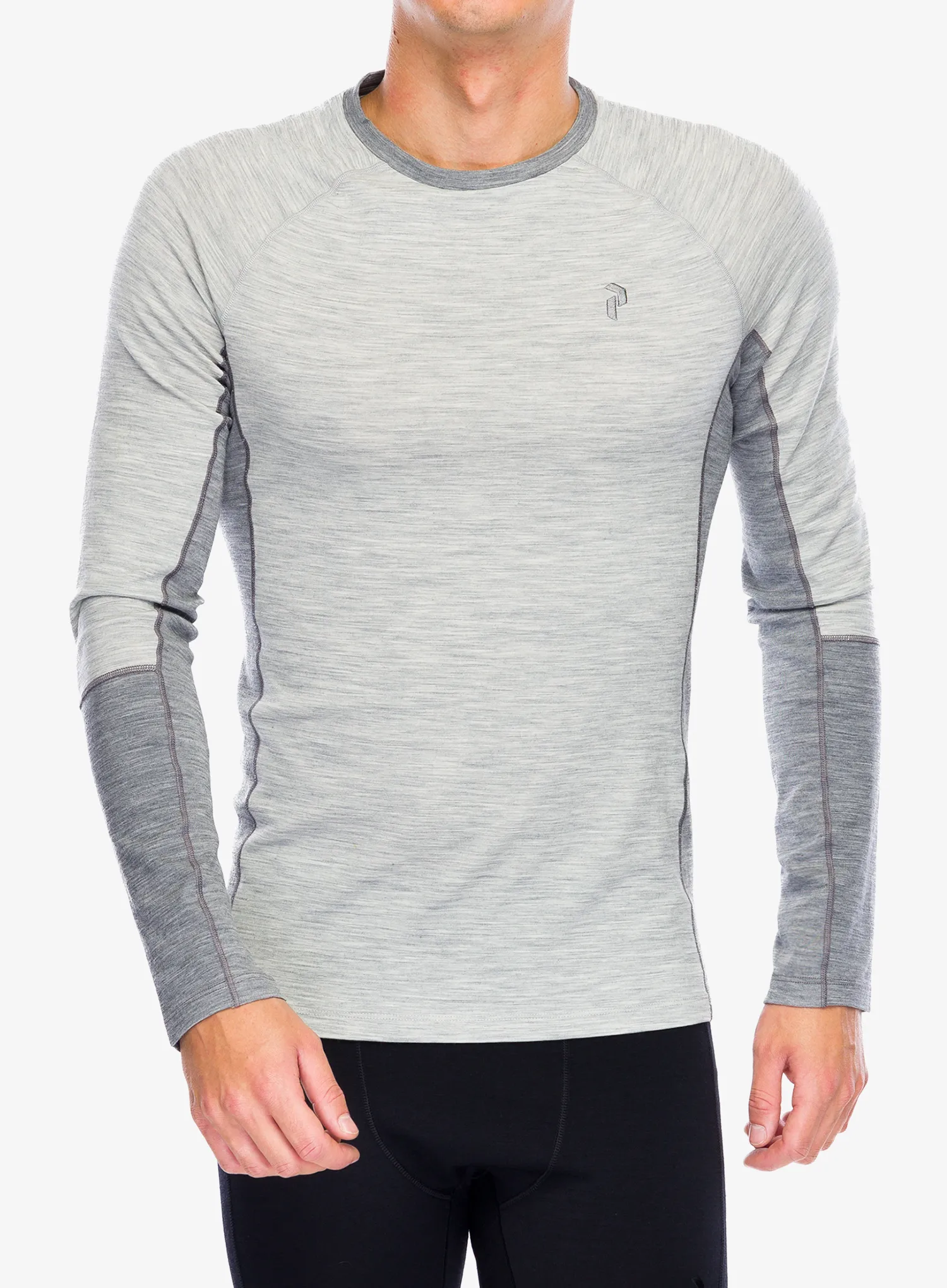 Funkční mikina Peak Performance Magic Crew - med grey melange