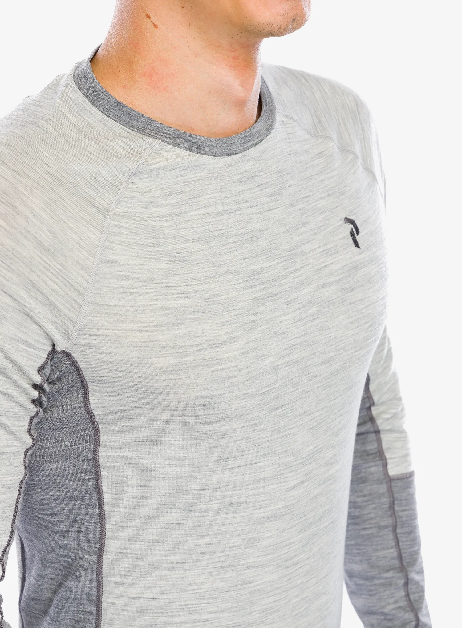 Funkční mikina Peak Performance Magic Crew - med grey melange