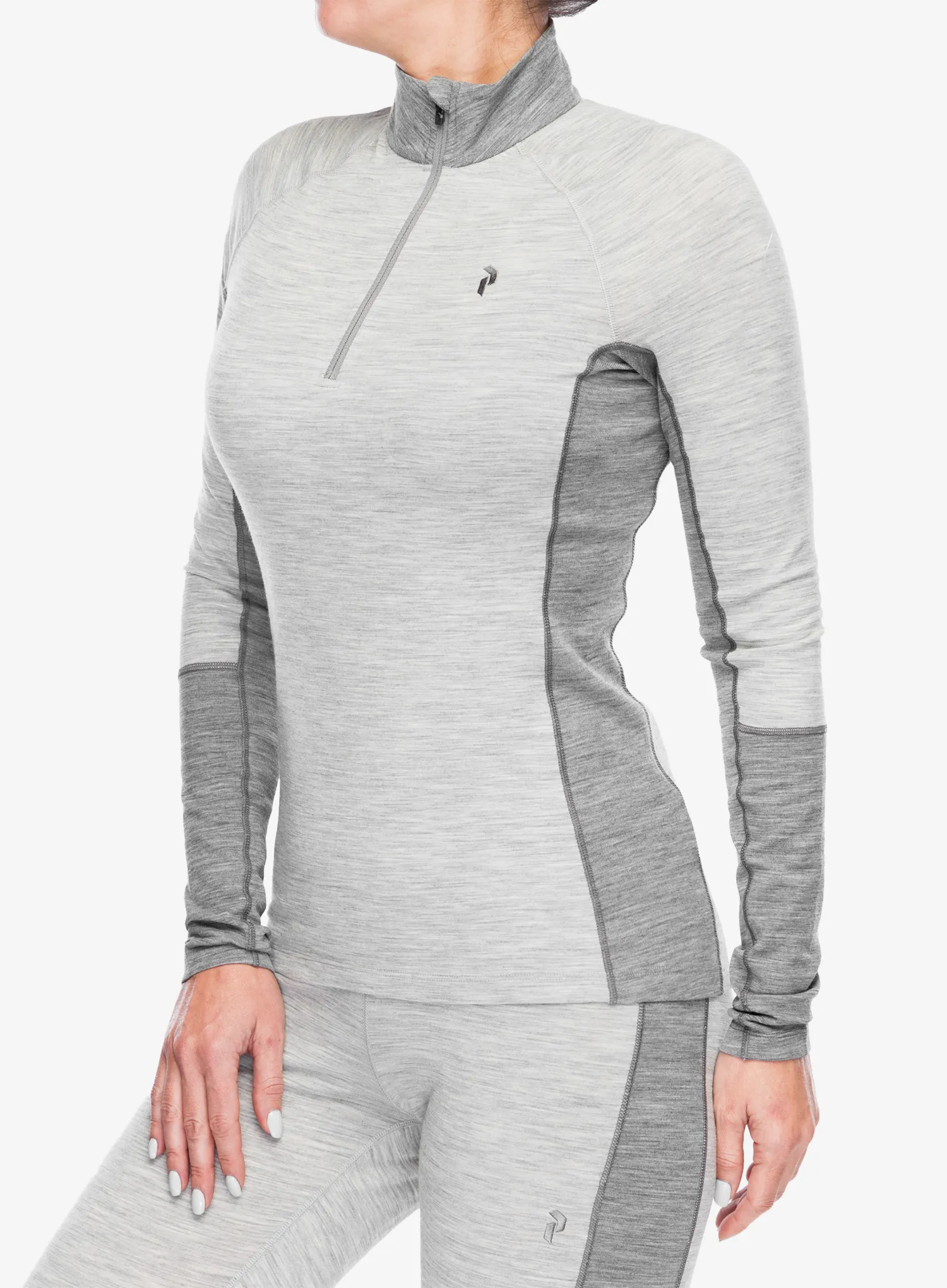Dámská funkční mikina Peak Performance Magic Half Zip - med grey melange