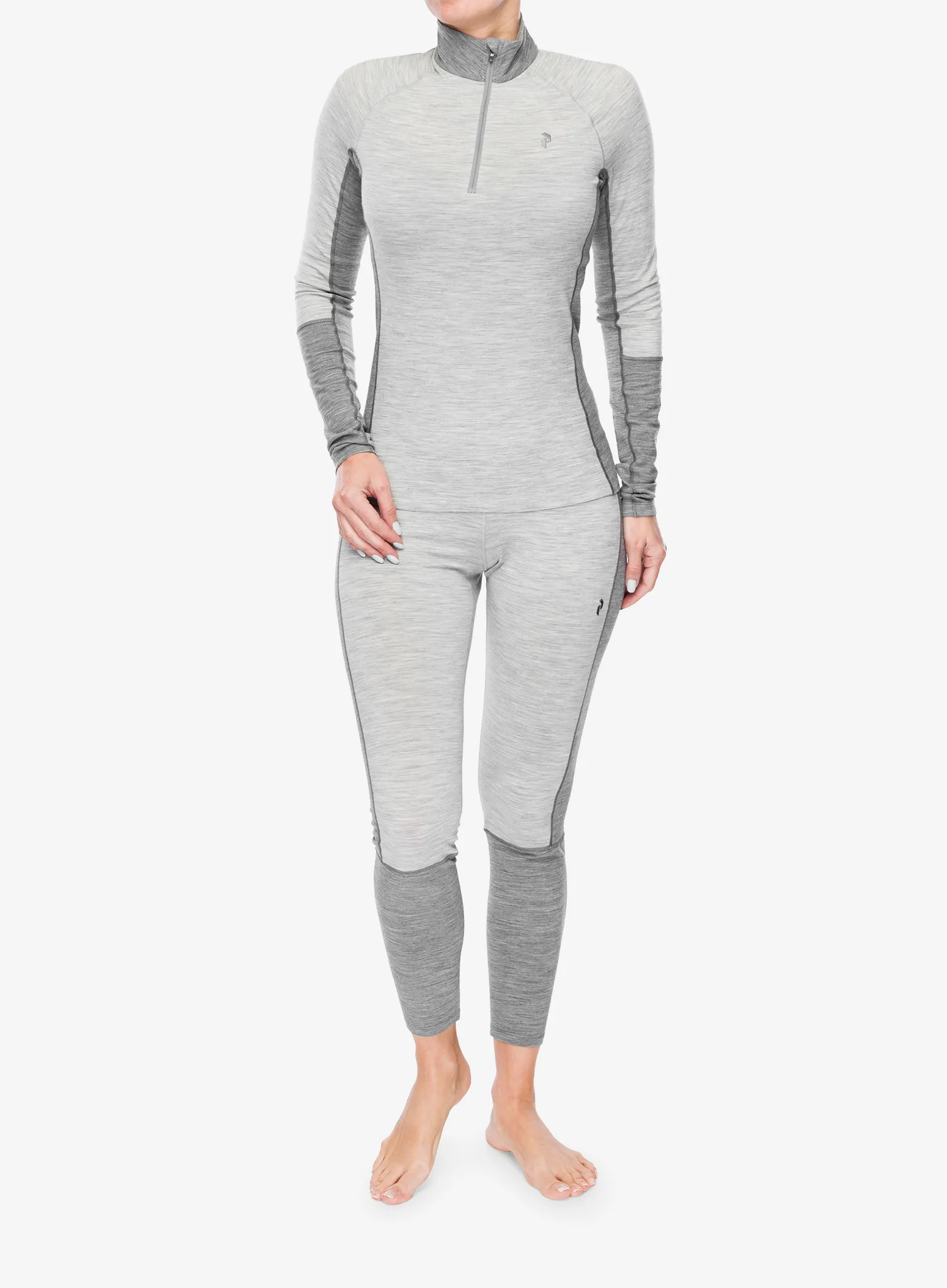 Dámská funkční mikina Peak Performance Magic Half Zip - med grey melange