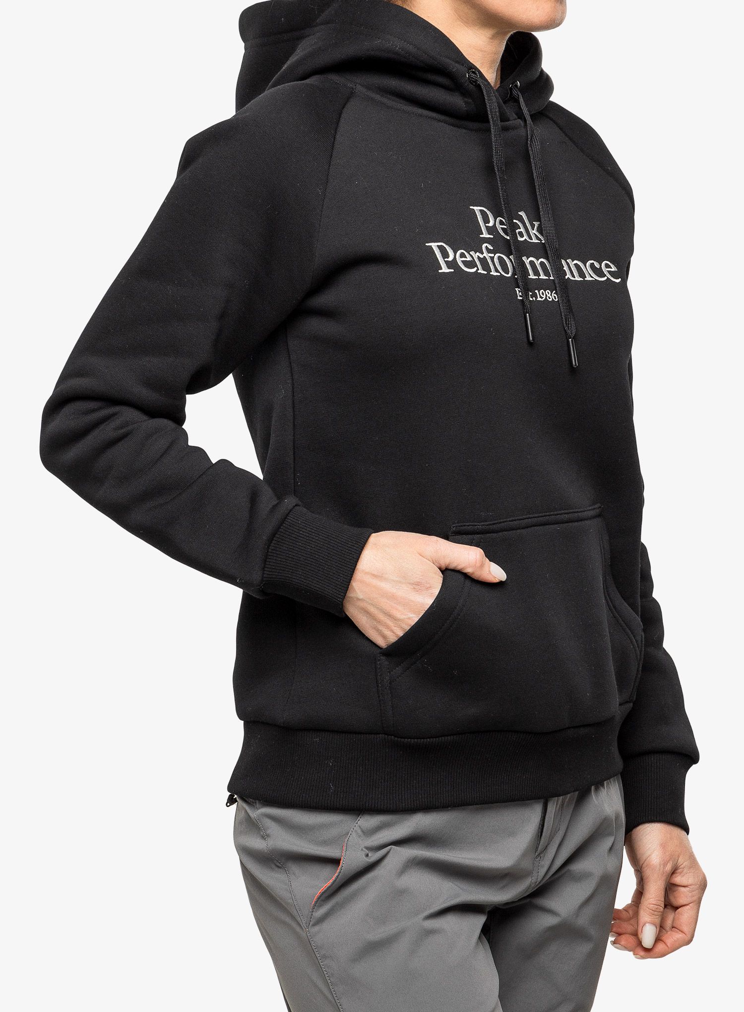 Dámská mikina s kapucí Peak Performance Original Hood - black