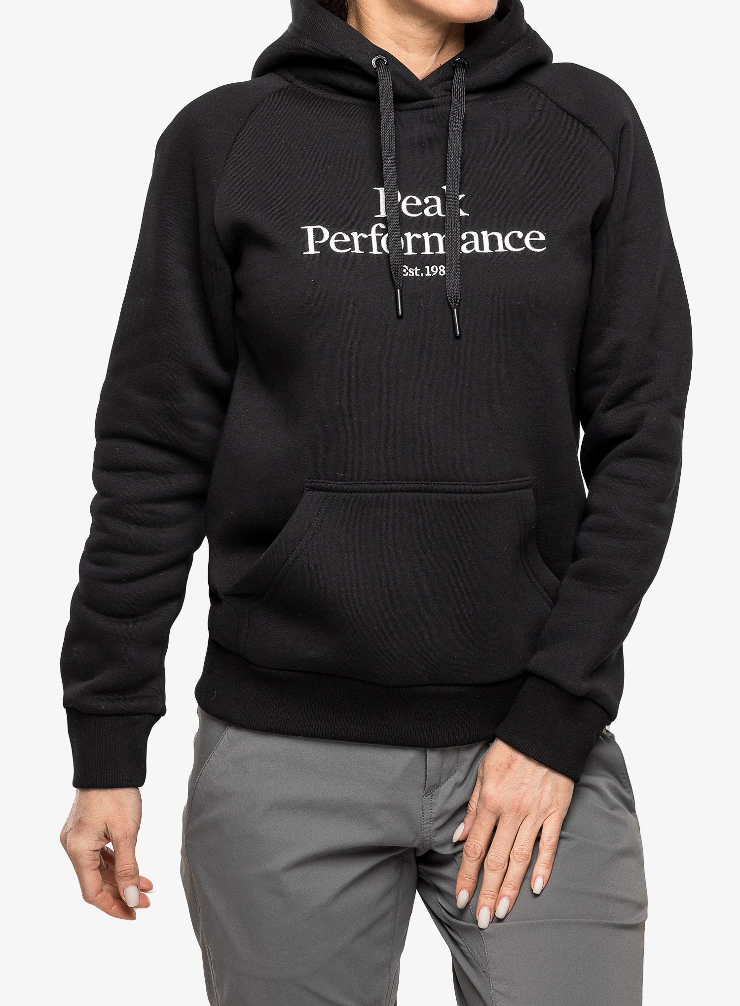 Dámská mikina s kapucí Peak Performance Original Hood - black