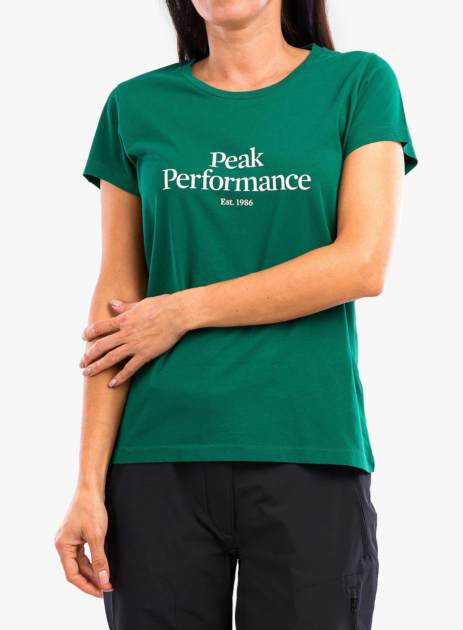 Dámské bavlněné tričko Peak Performance Original Tee - green ivy