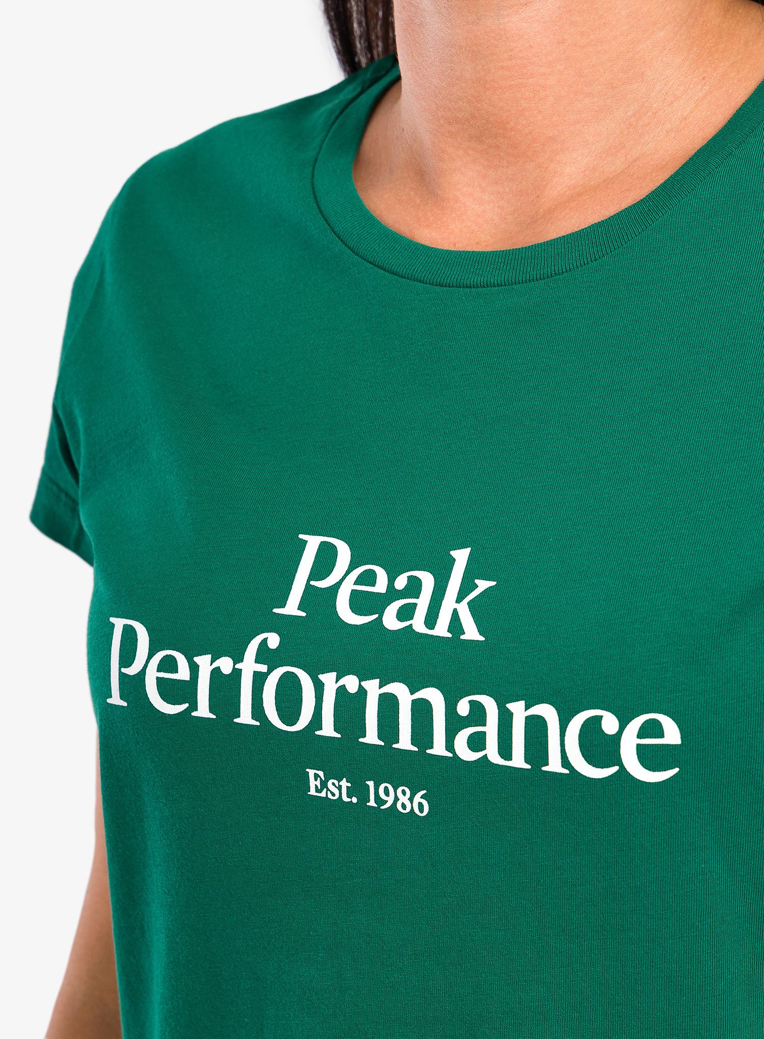 Dámské bavlněné tričko Peak Performance Original Tee - green ivy
