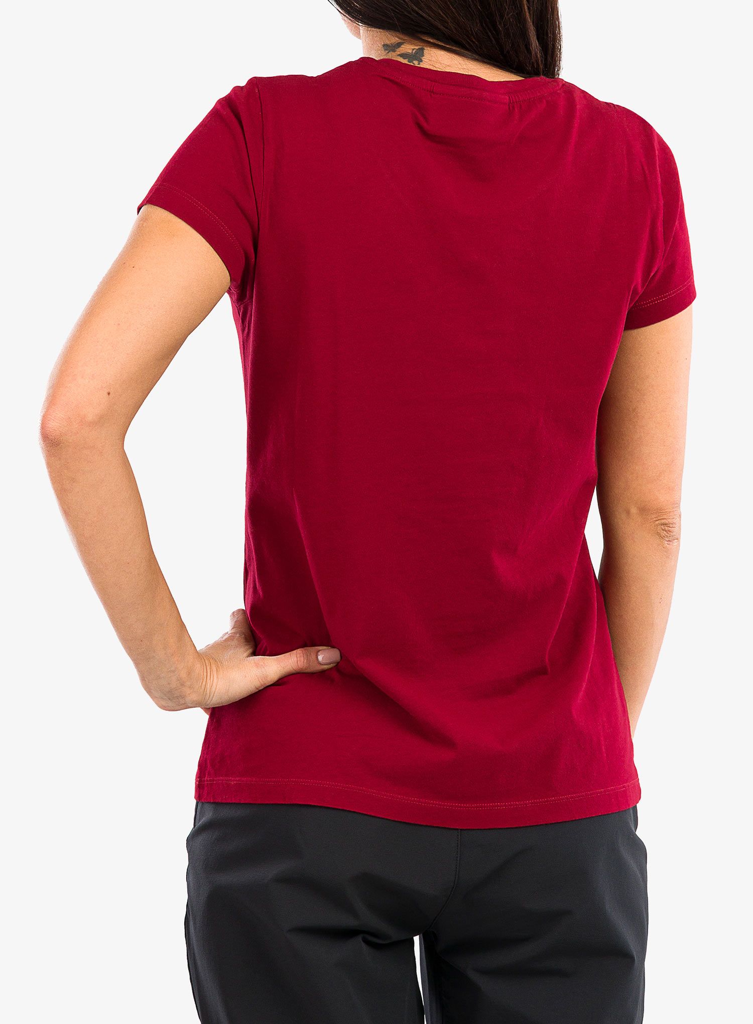 Dámské tričko s potiskem Peak Performance Original Tee - rouge red