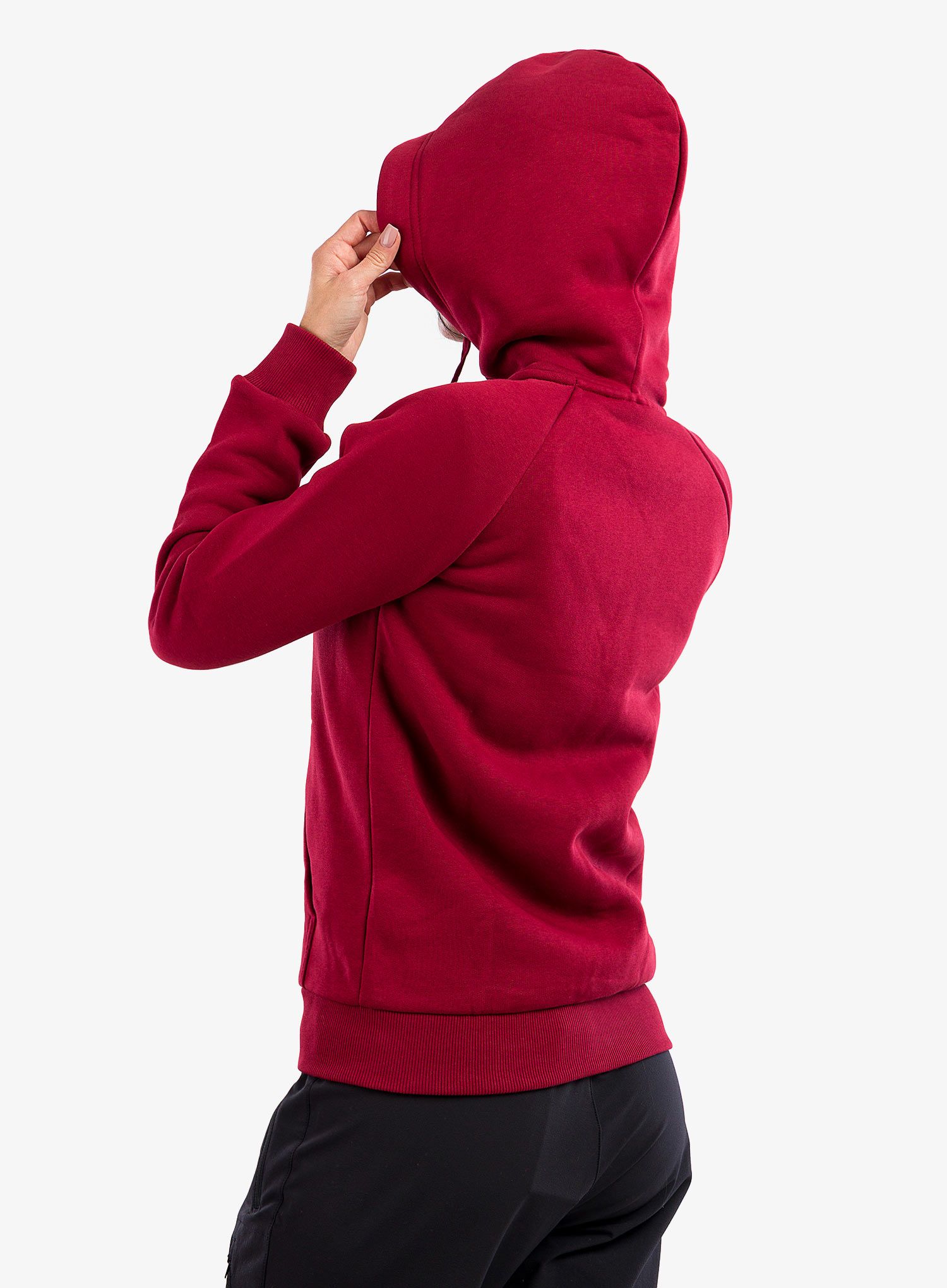 Dámská mikina Peak Performance Original Zip Hood - rogue red