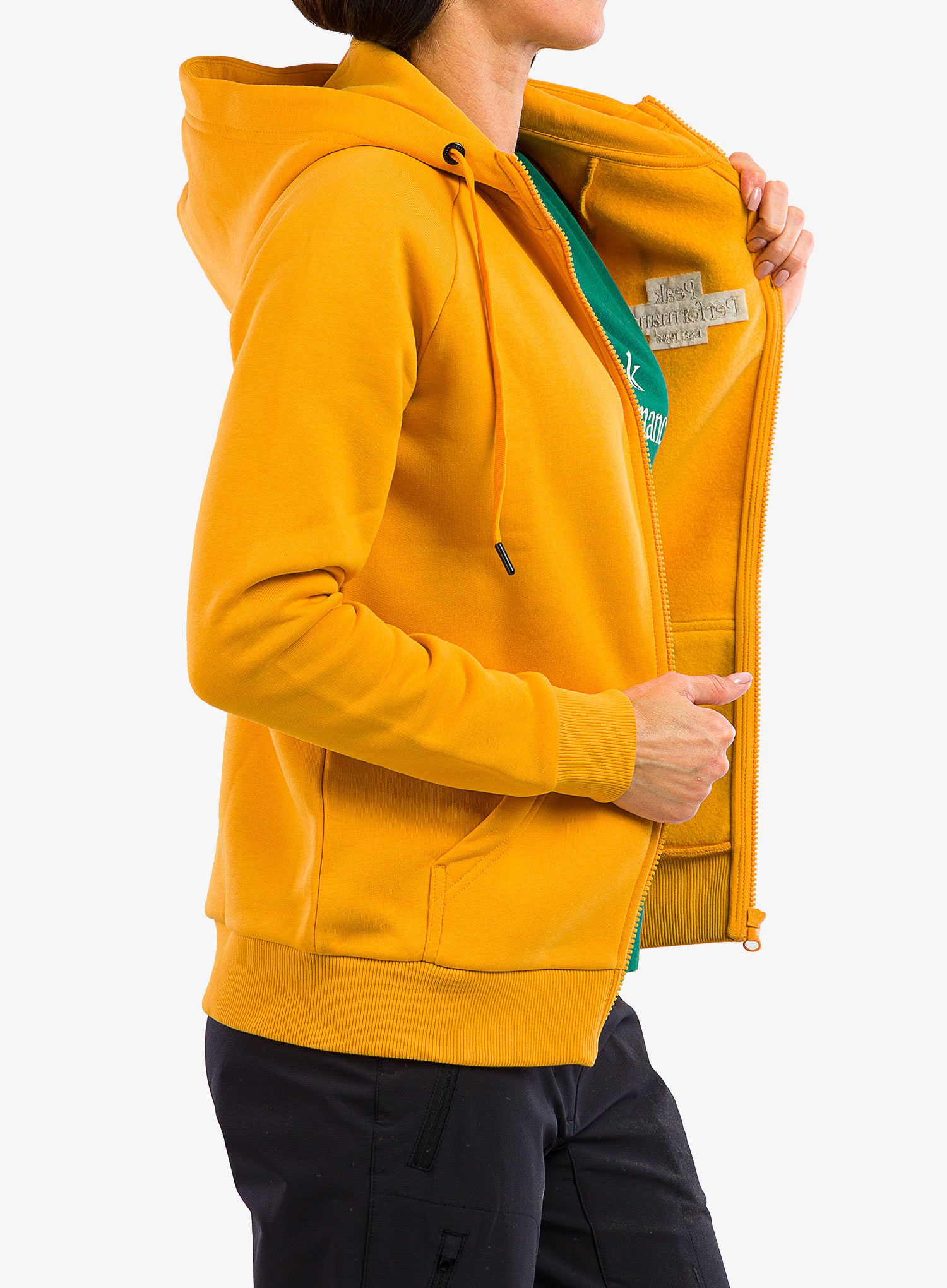 Dámská mikina s kapucí Peak Performance Original Zip Hood - tundra