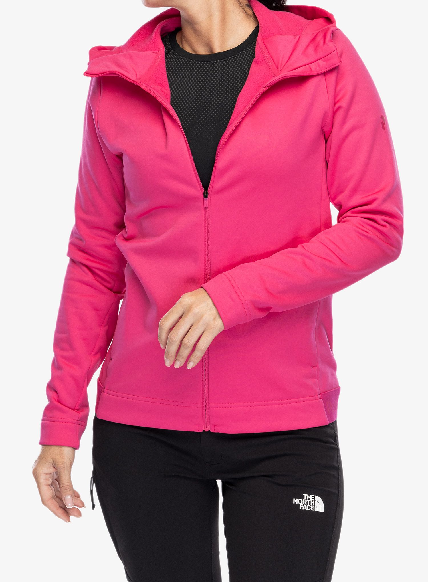 Dámská mikina s kapucí Peak Performance Rider Tech Zip Hood - beetroot purple