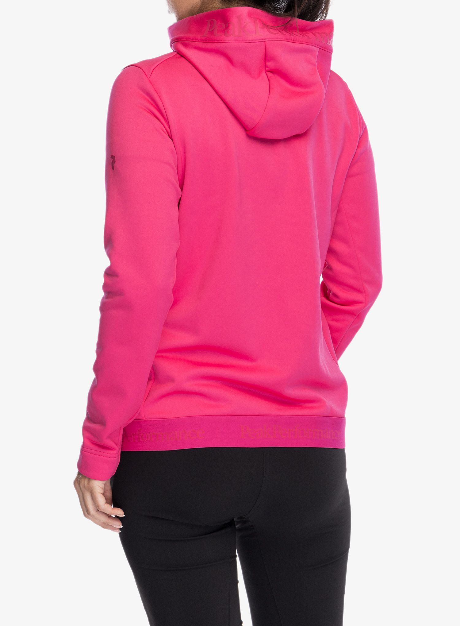 Dámská mikina s kapucí Peak Performance Rider Tech Zip Hood - beetroot purple