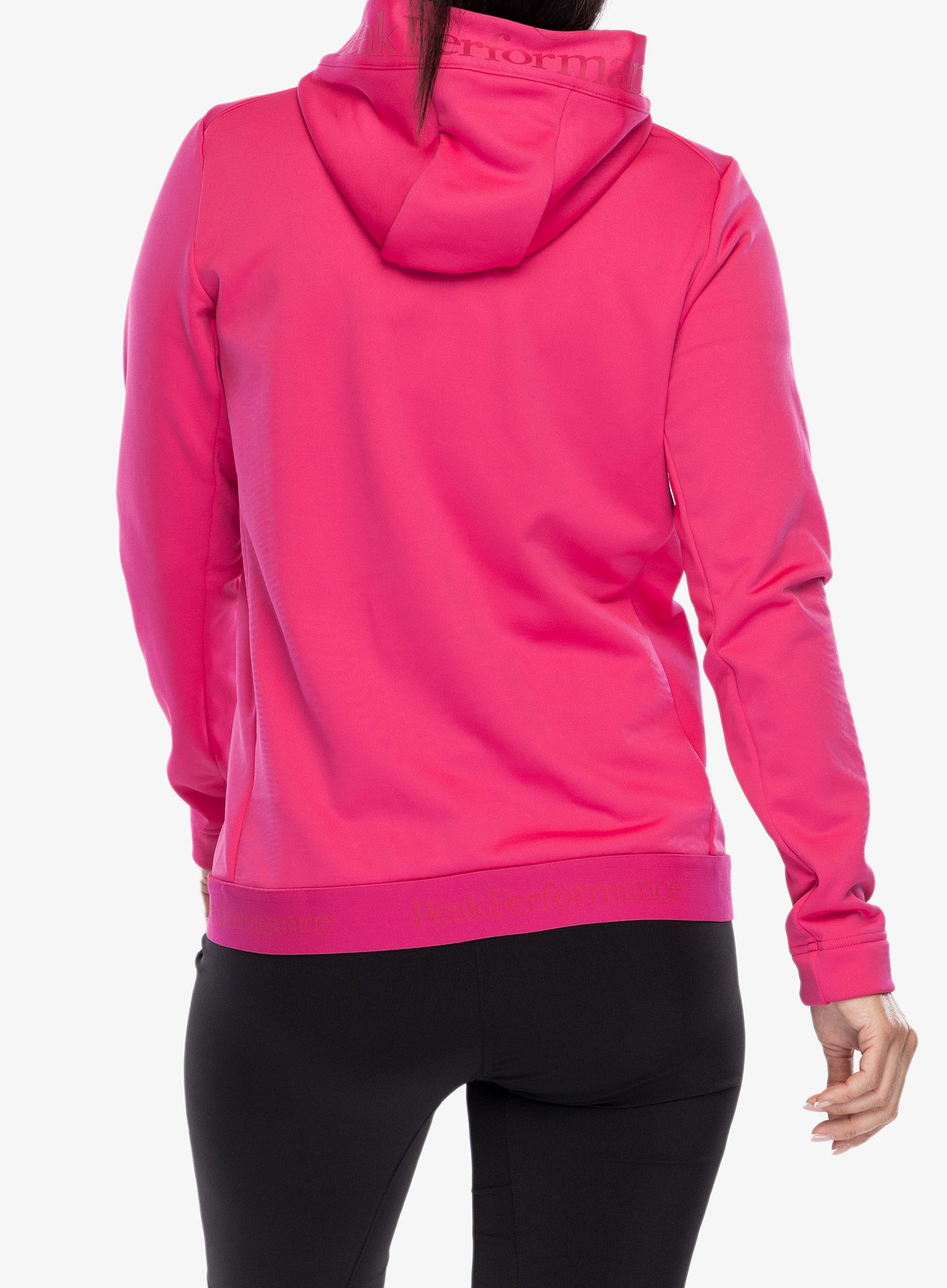 Dámská mikina s kapucí Peak Performance Rider Tech Zip Hood - beetroot purple
