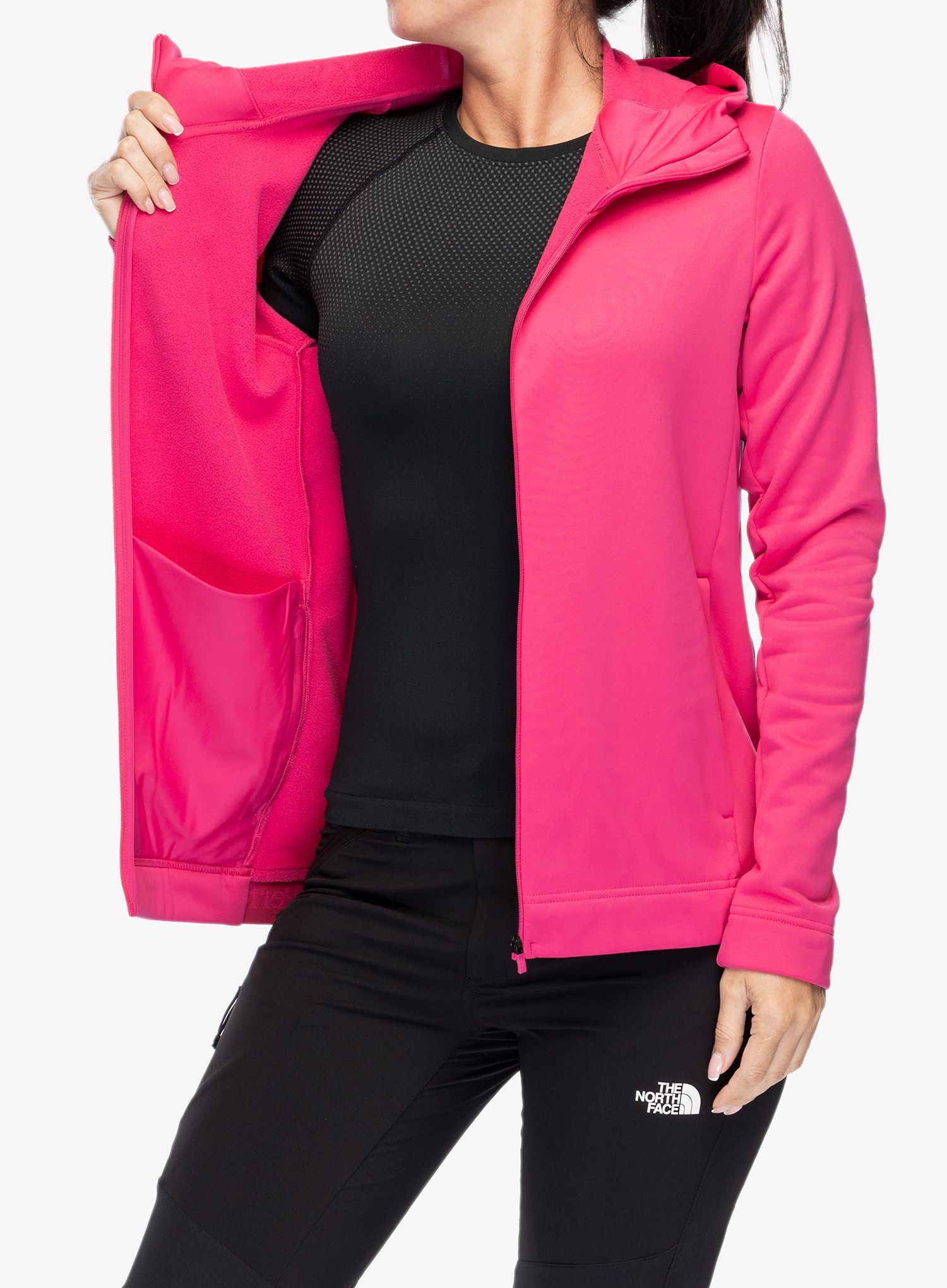 Dámská mikina s kapucí Peak Performance Rider Tech Zip Hood - beetroot purple