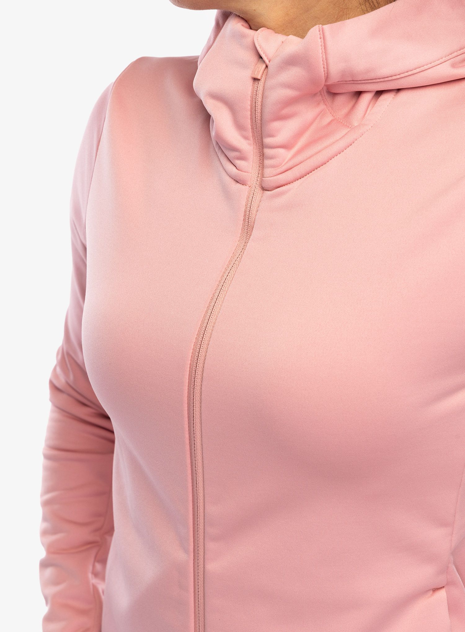 Dámská mikina Peak Performance Rider Tech Zip Hood - warm blush