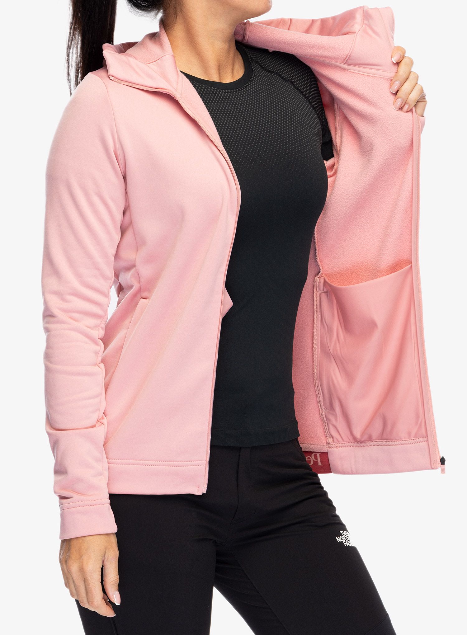 Dámská mikina Peak Performance Rider Tech Zip Hood - warm blush