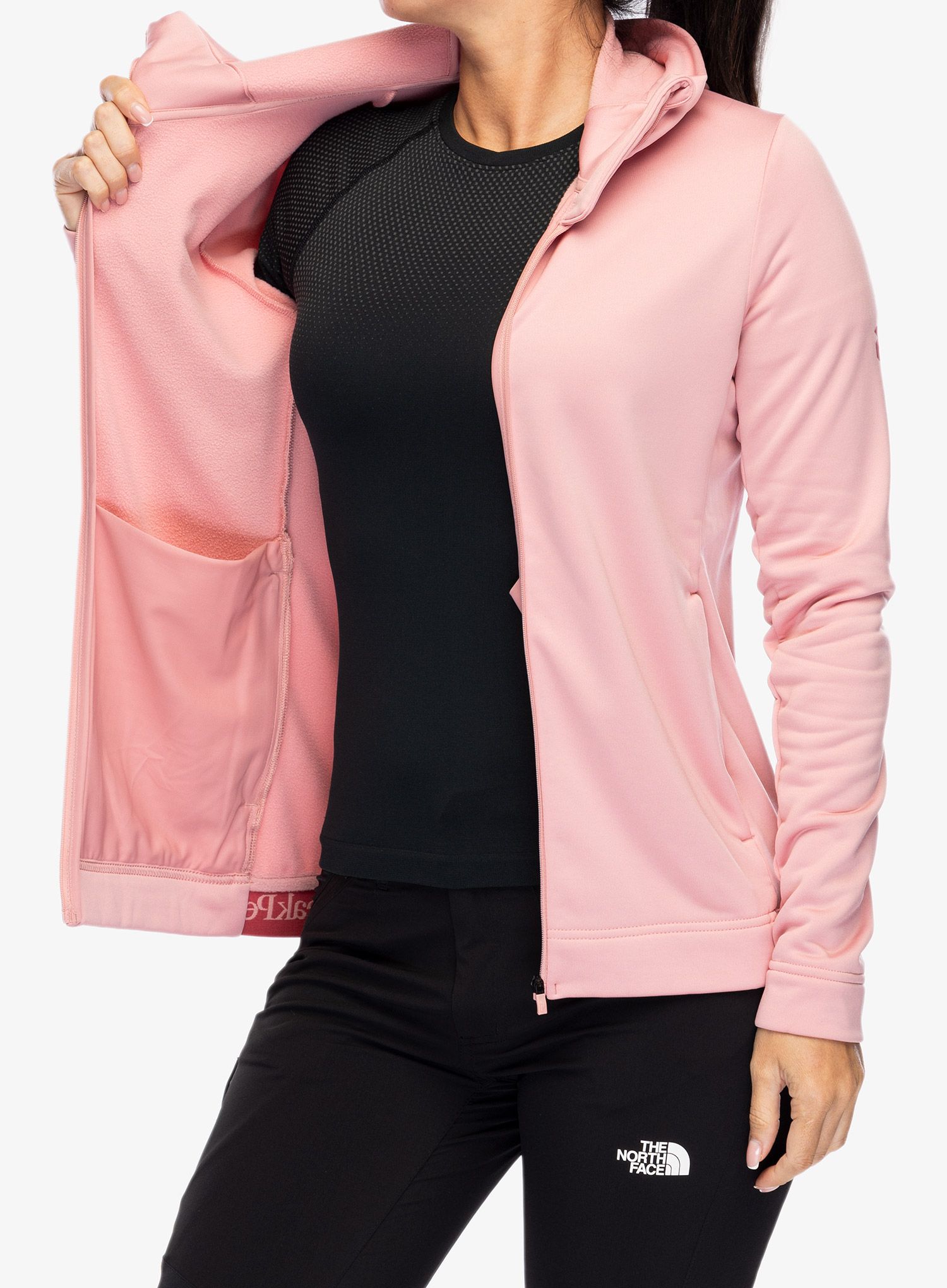 Dámská mikina Peak Performance Rider Tech Zip Hood - warm blush