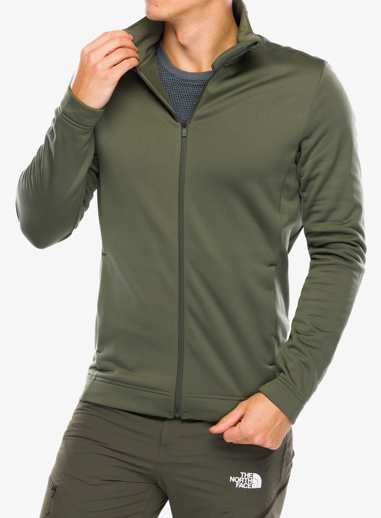 Mikina bez kapuce Peak Performance Rider Tech Zip Jacket - pine needle