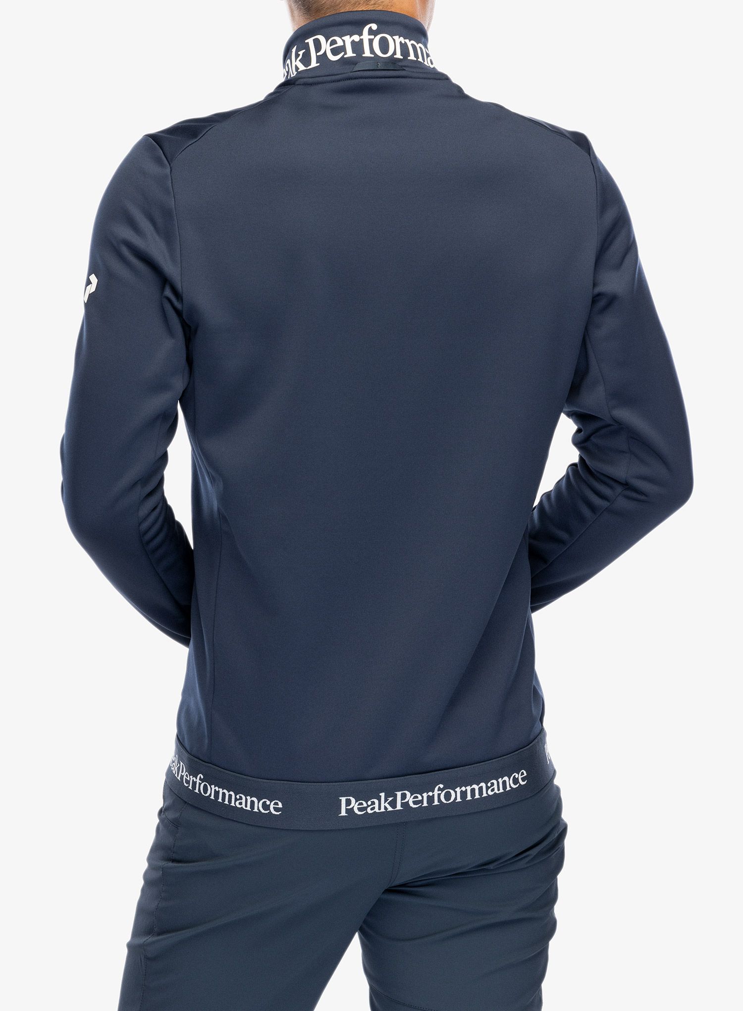 Mikina se zipem Peak Performance Rider Tech Zip Jacket - blue shadow