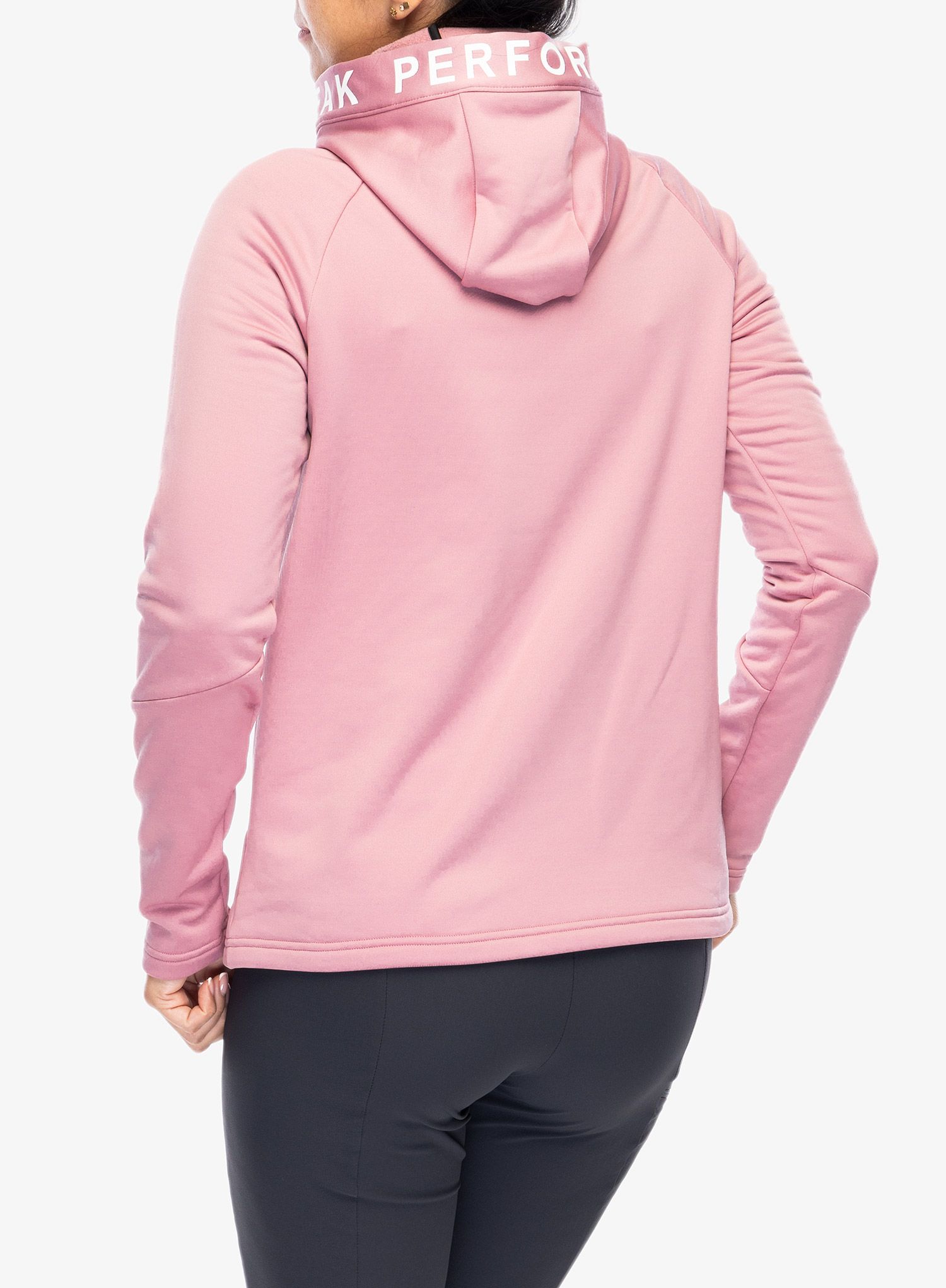 Dámská mikina s kapucí Peak Performance Rider Zip Hood - bitter root