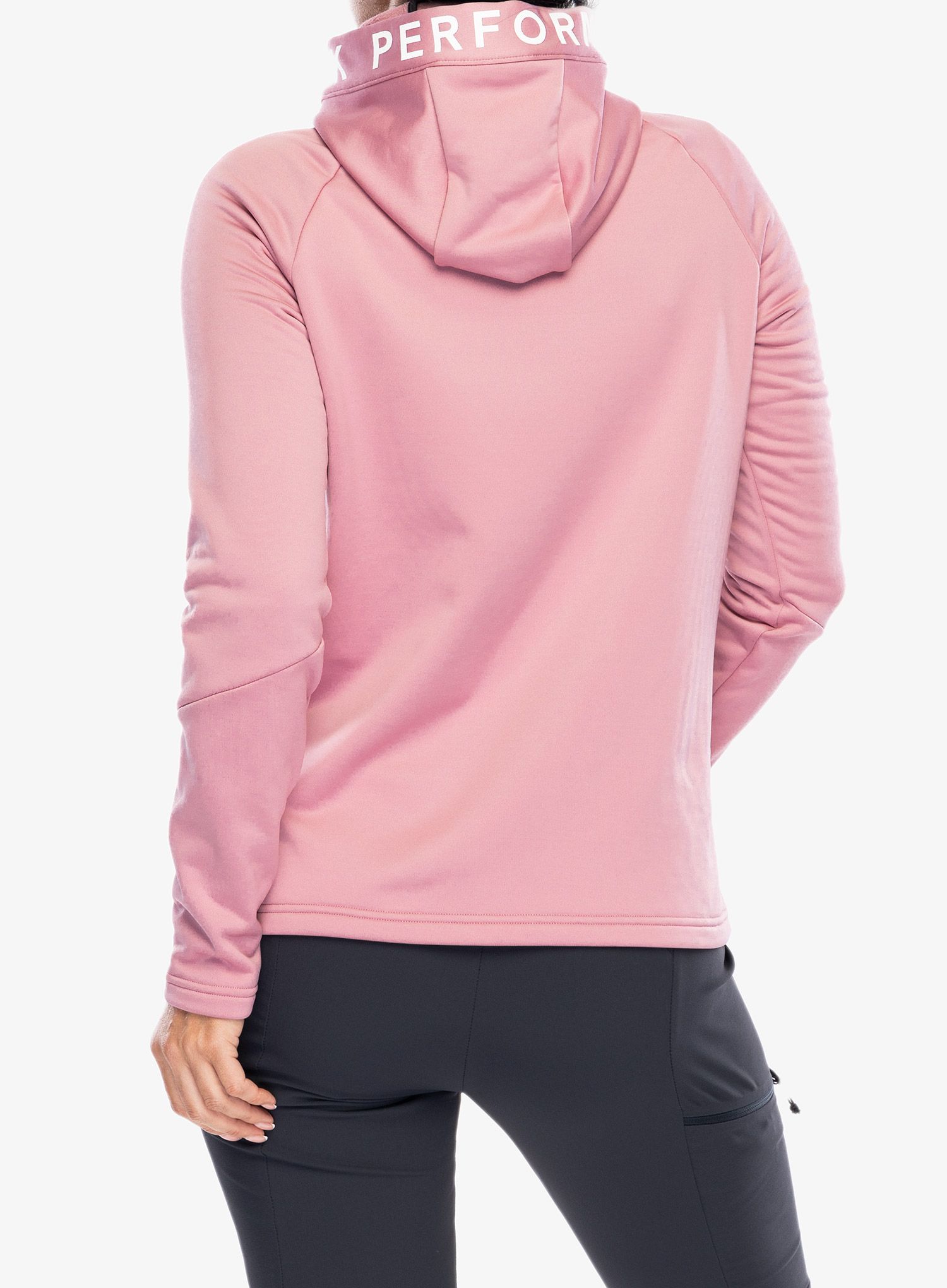 Dámská mikina s kapucí Peak Performance Rider Zip Hood - bitter root