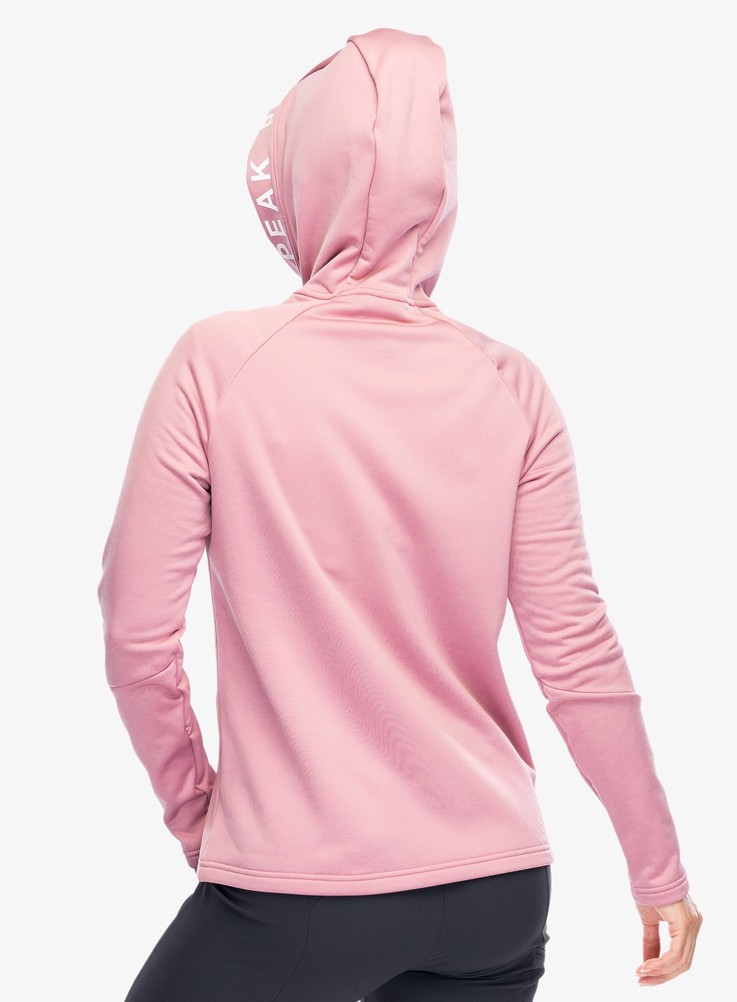 Dámská mikina s kapucí Peak Performance Rider Zip Hood - bitter root