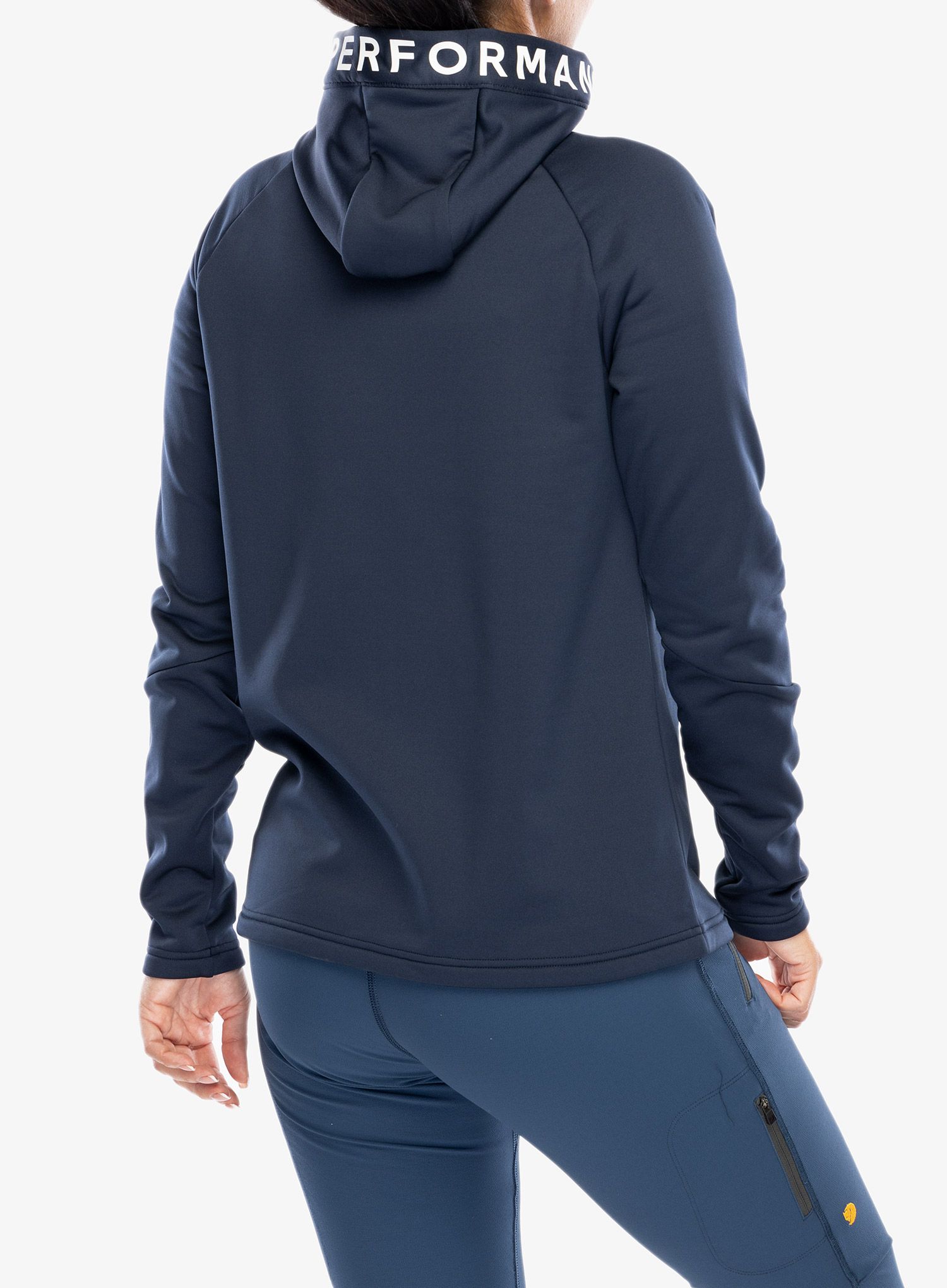 Fleece mikina dámská Peak Performance Rider Zip Hood - blue shadow/shadow