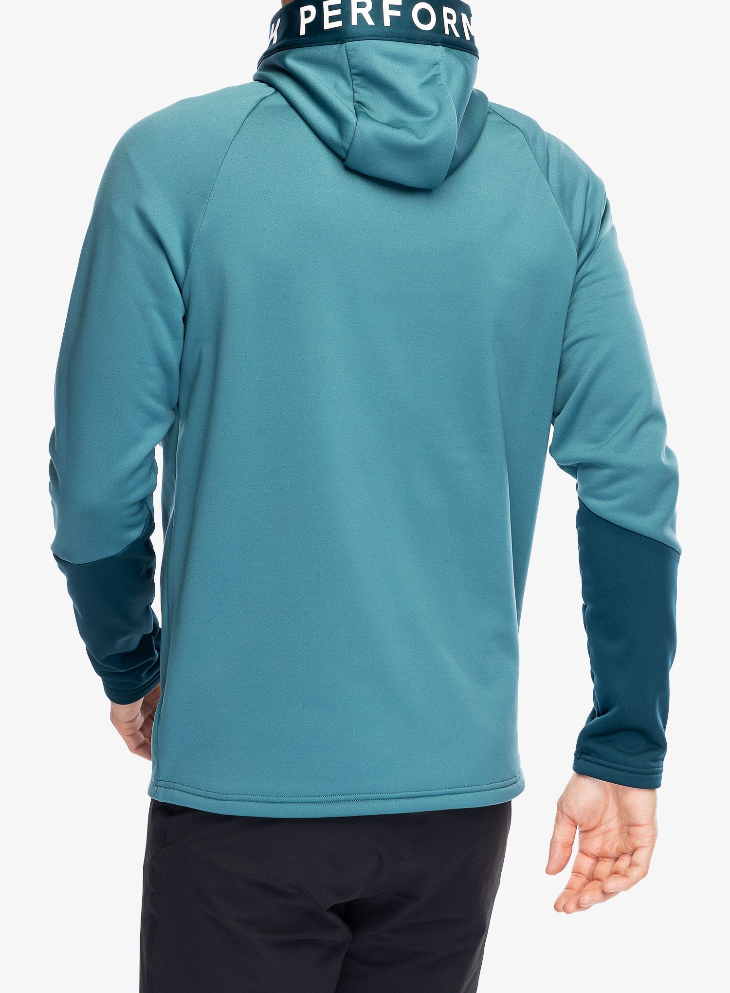 Mikina s kapucí Peak Performance Rider Zip Hood - hydro fresh/infinity teel
