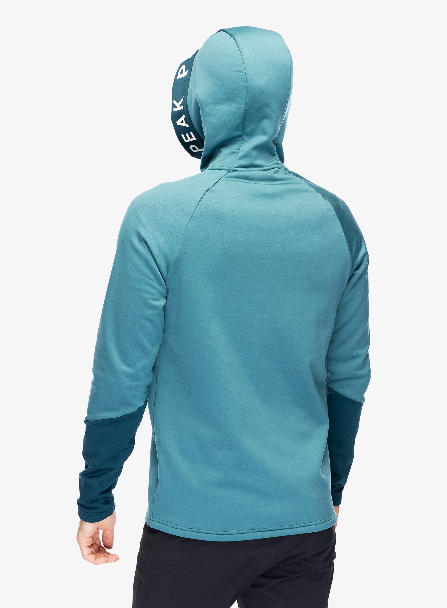Mikina s kapucí Peak Performance Rider Zip Hood - hydro fresh/infinity teel
