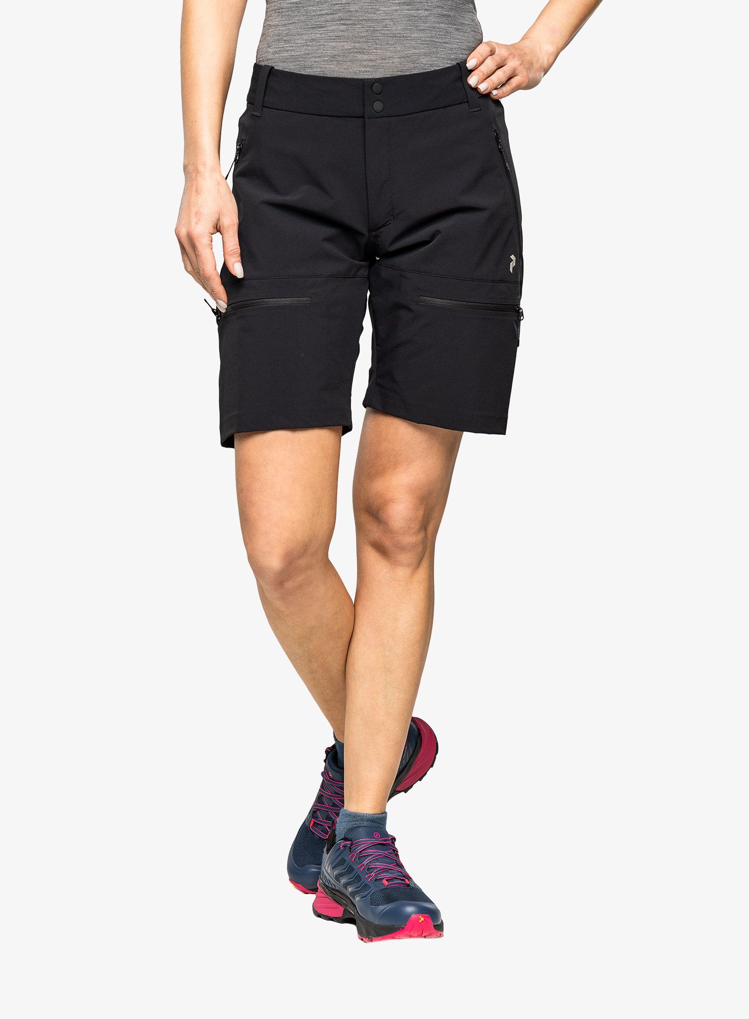 Kraťasy dámské Peak Performance Stretch Trek Shorts - black