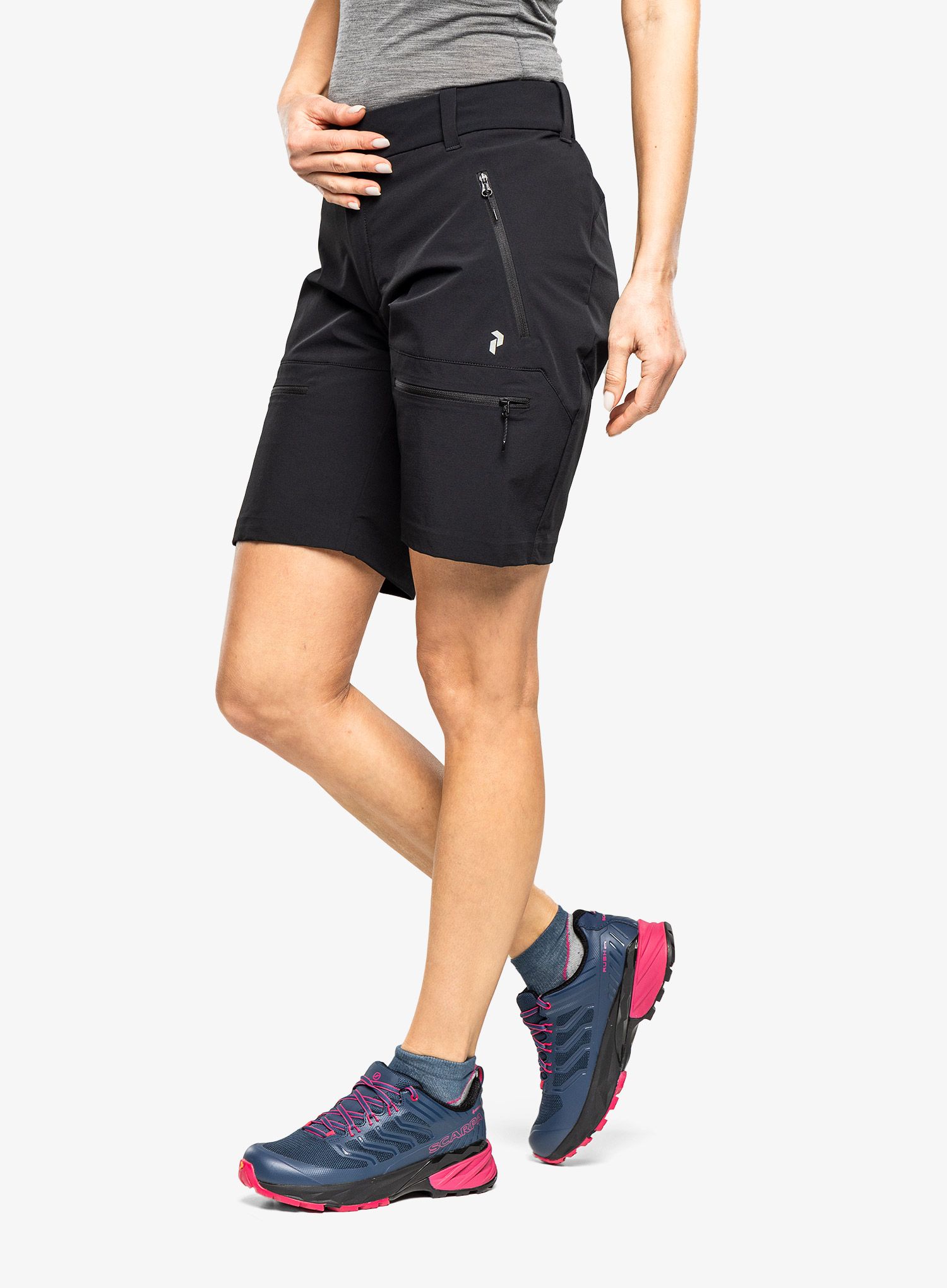 Kraťasy dámské Peak Performance Stretch Trek Shorts - black