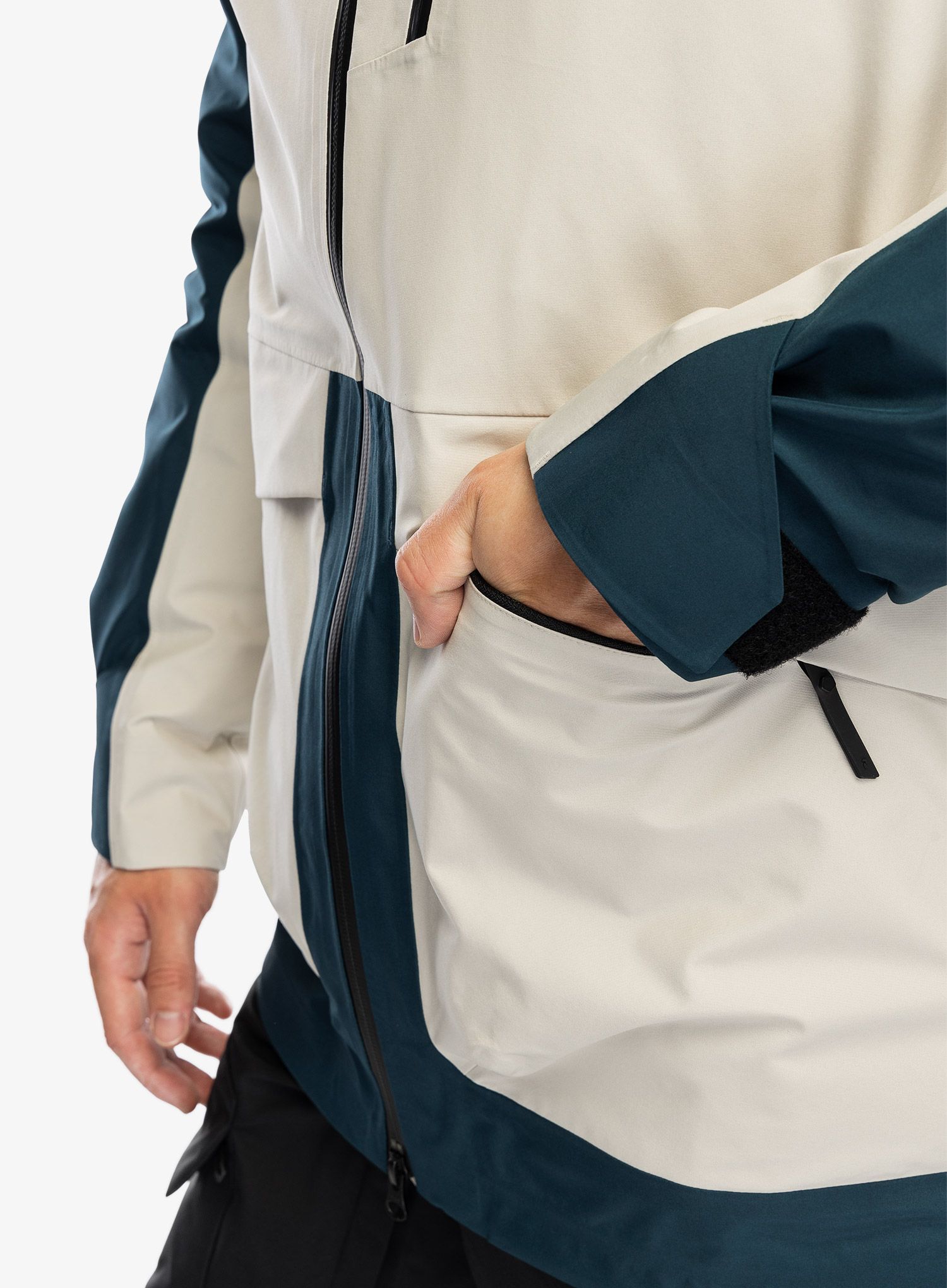 Lyžařská bunda Peak Performance Vertical GORE-TEX 3L Jacket - infinity teel/sand fog