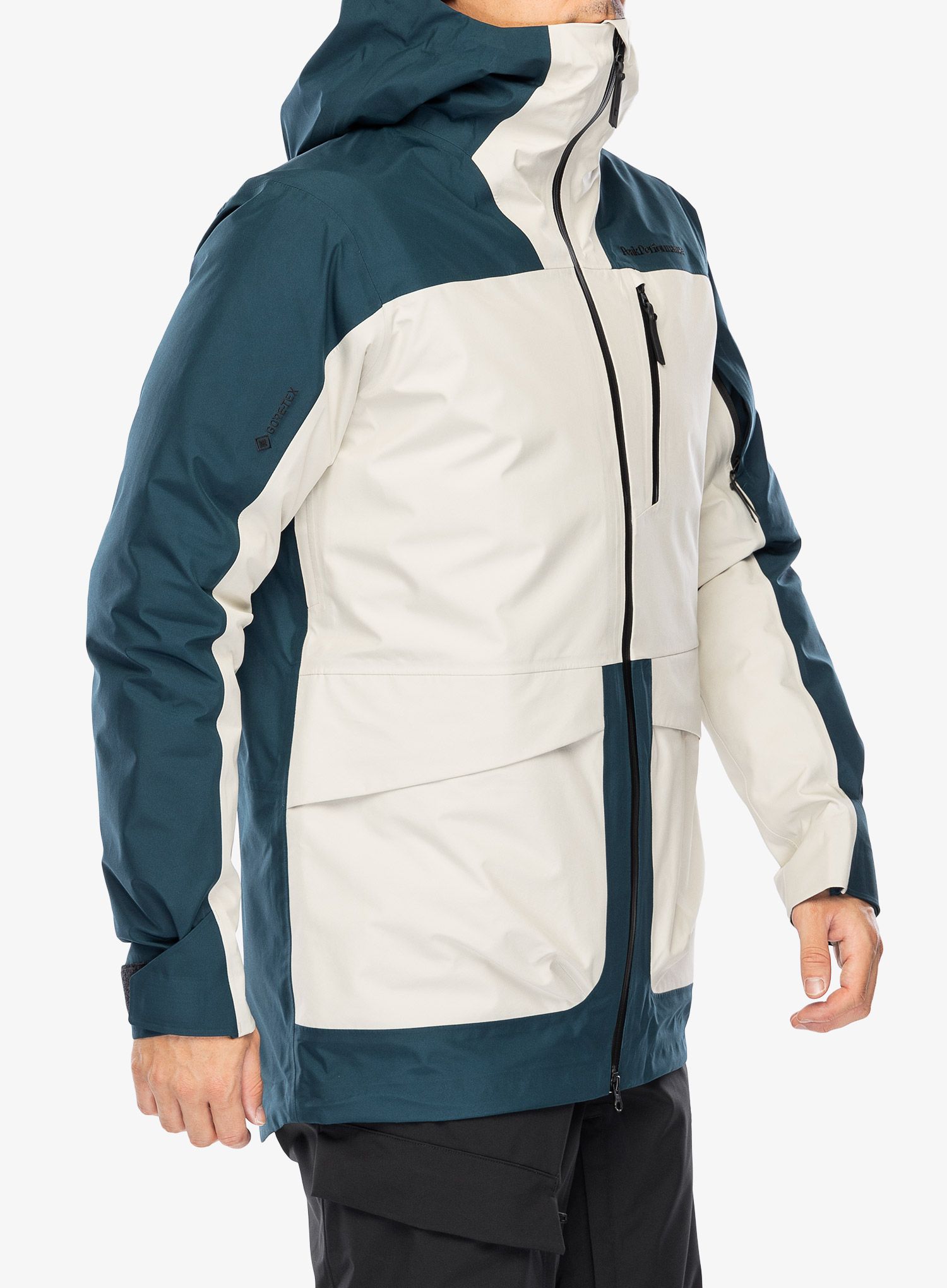 Lyžařská bunda Peak Performance Vertical GORE-TEX 3L Jacket - infinity teel/sand fog