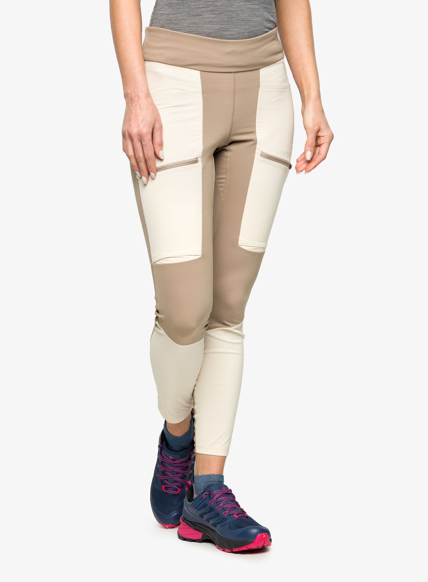 Dámské legíny Peak Performance Vislight Track Tights - avid beige