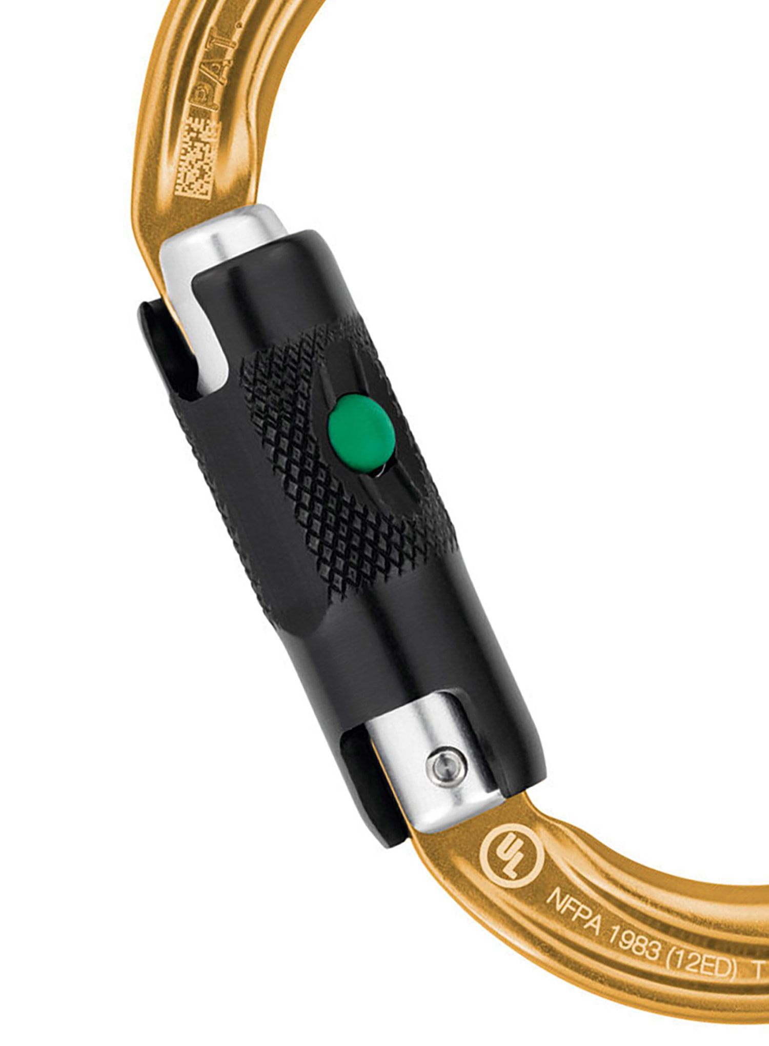 Horolezecká karabina Petzl Am'D Ball-Lock - gold