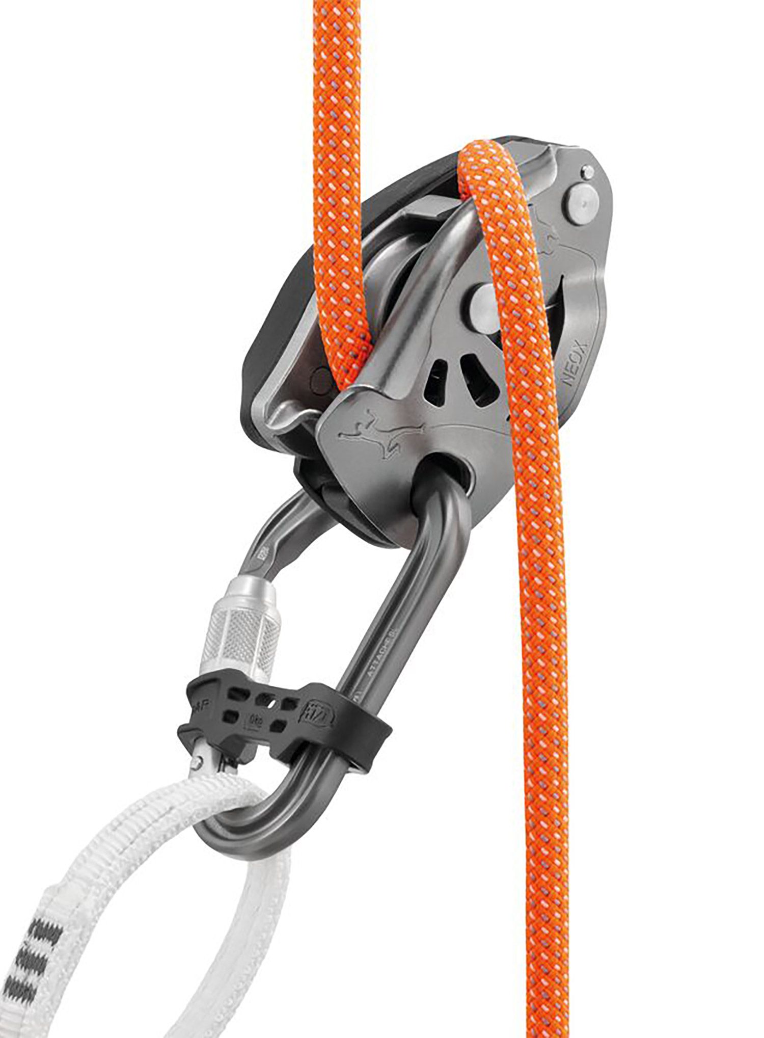 Horolezecká karabina Petzl Attache Bar Screw Lock