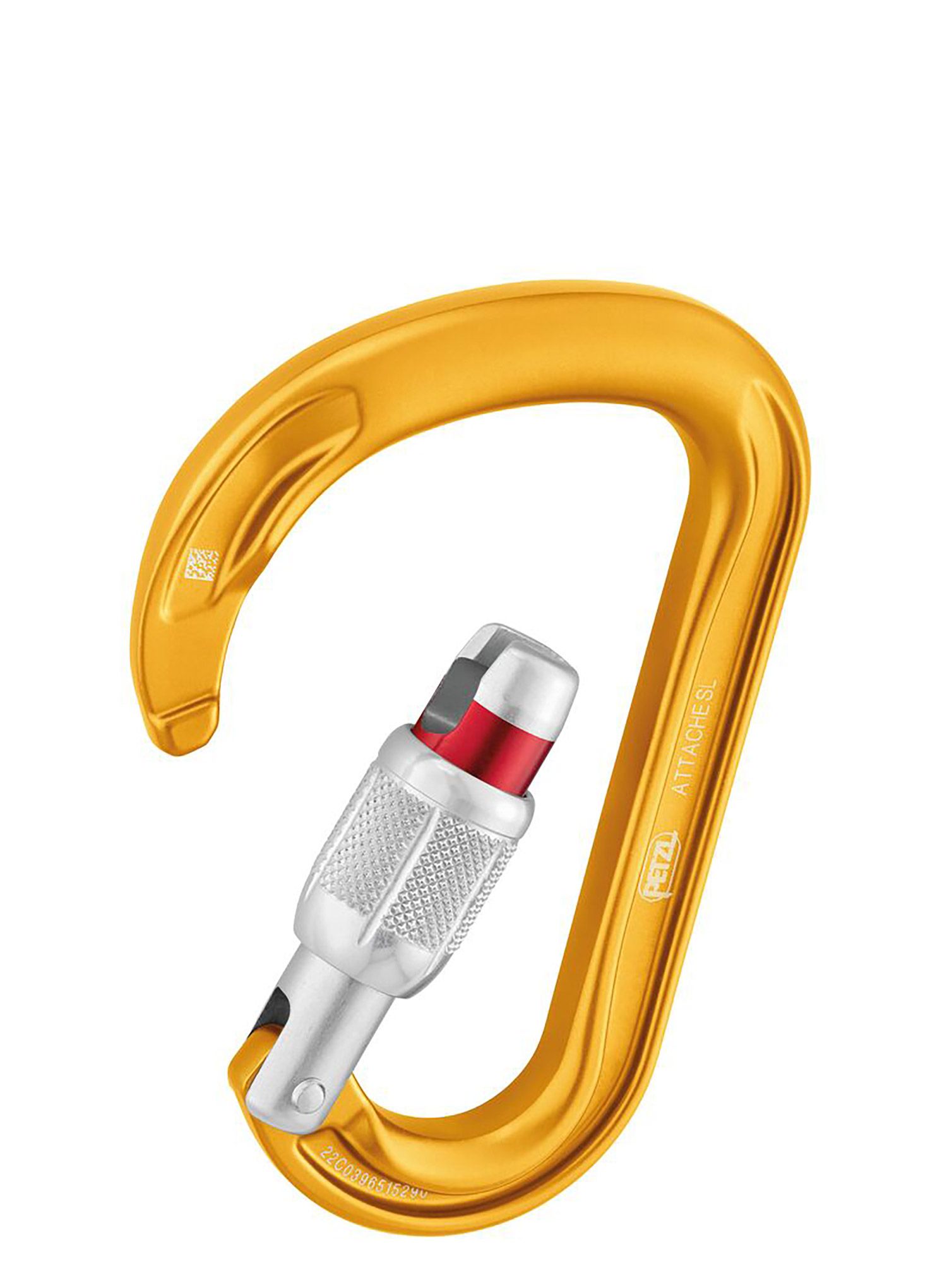Karabina Petzl Attache Screw-Lock - yellow