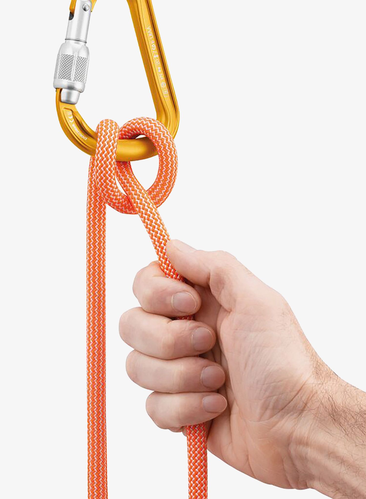 Karabina Petzl Attache Screw-Lock - yellow