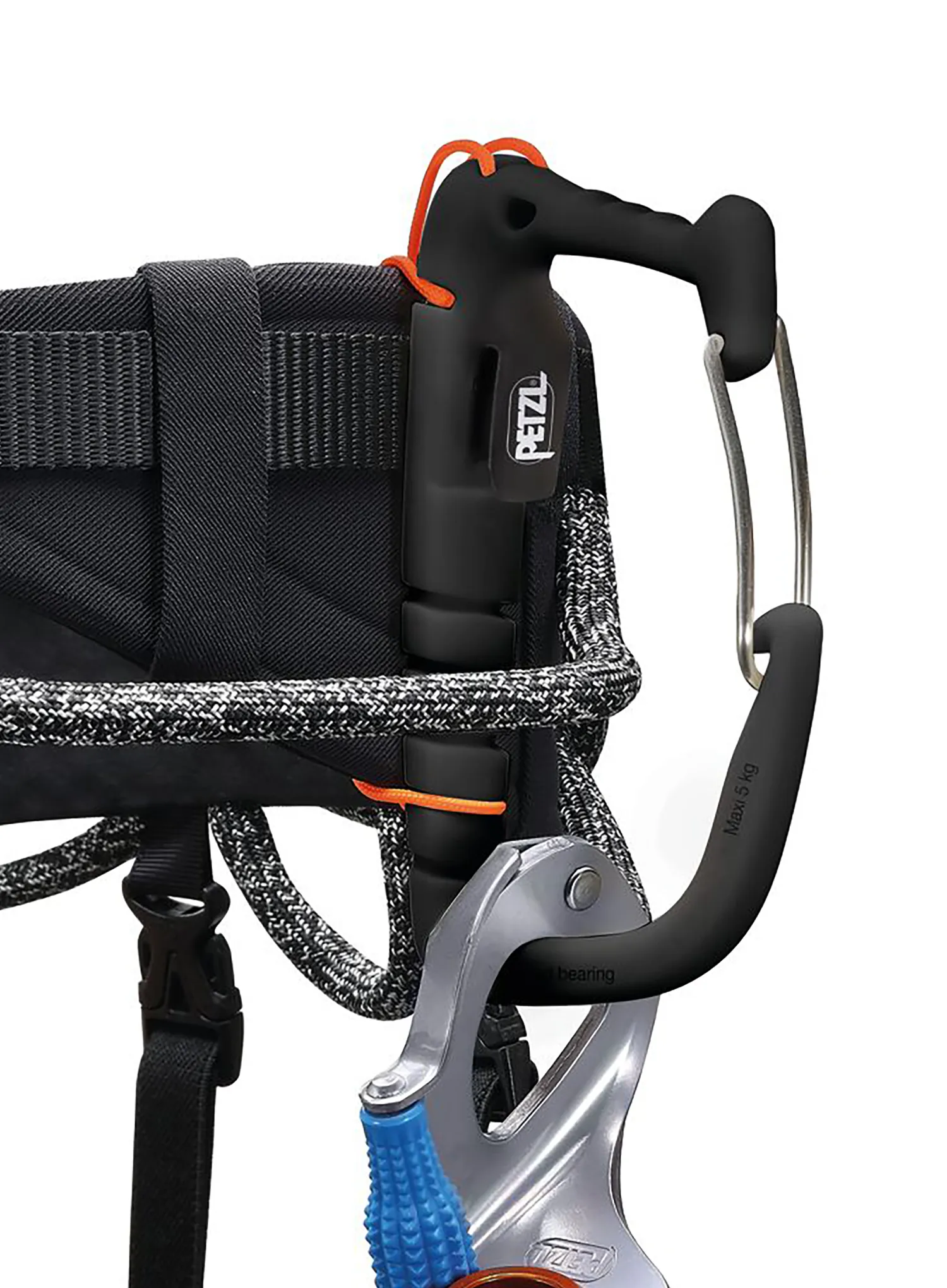 Nosič materiálu ve tvaru karabiny Petzl Caritool Evo - black