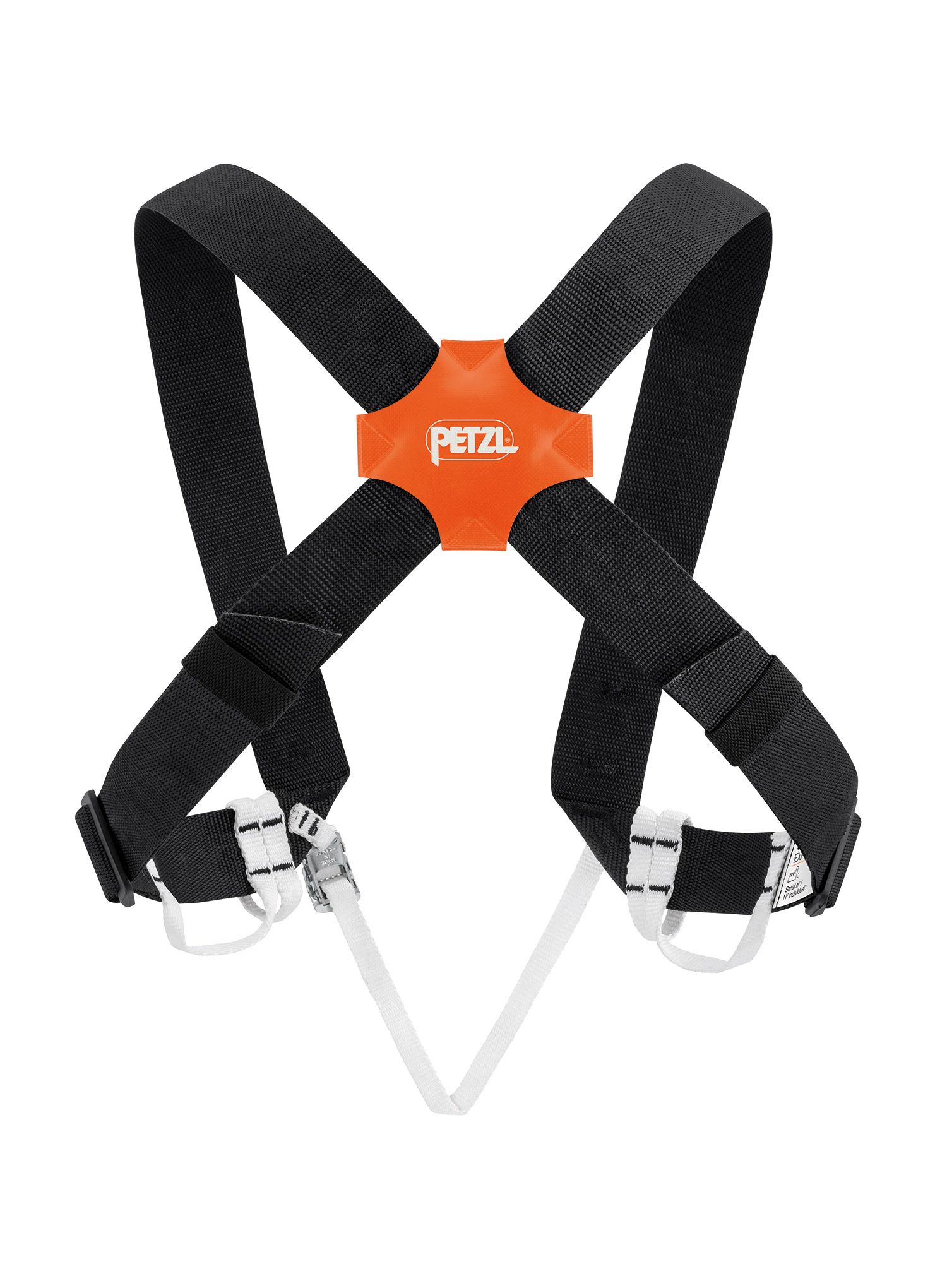 Prsní úvazek Petzl Explo - black/orange