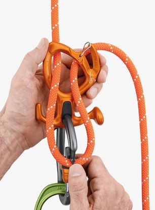 Jistítko Petzl Pirana Guide - orange